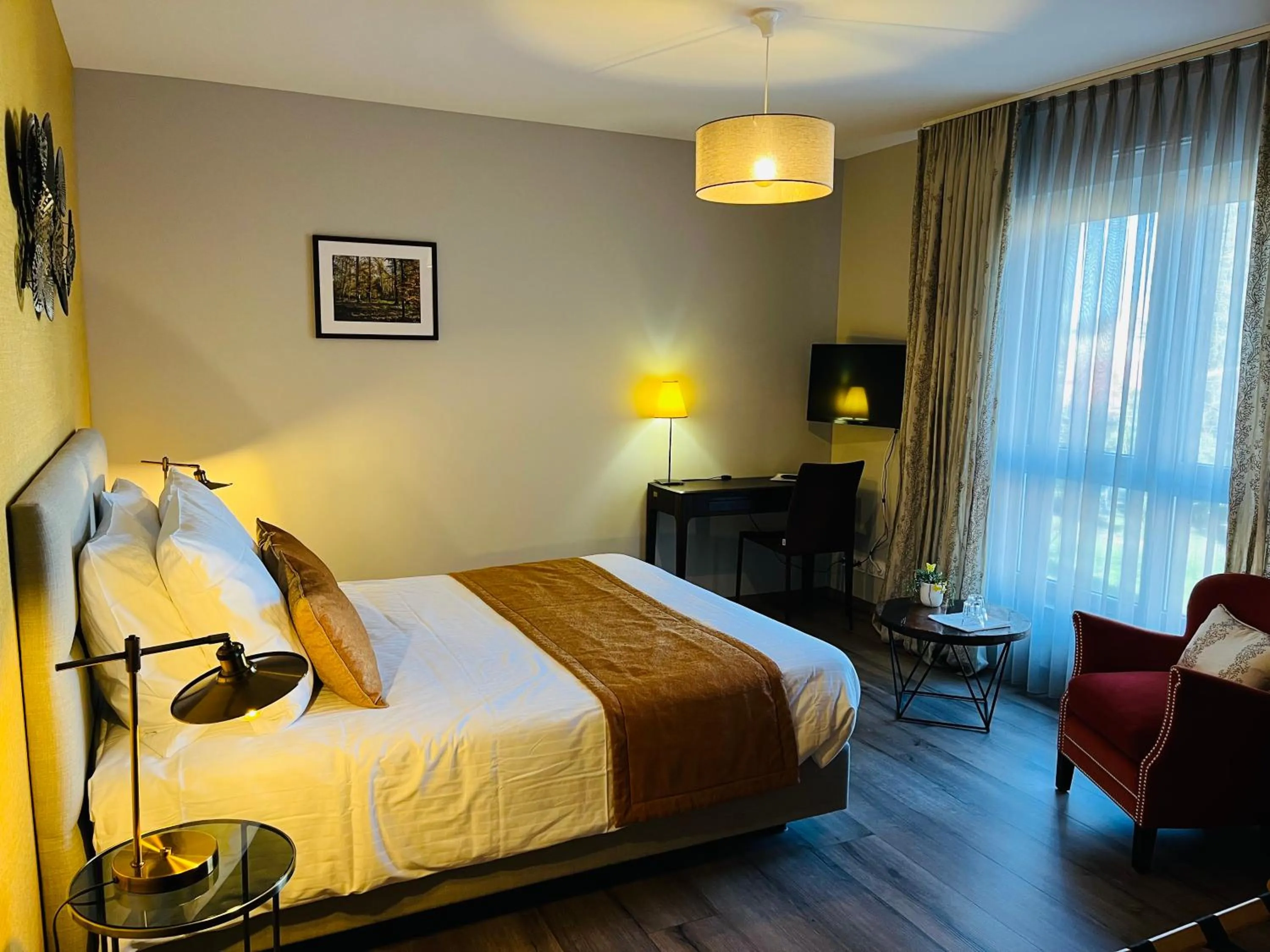 Bedroom, Bed in Maison d hotes Coeur de Village Alsace & spa