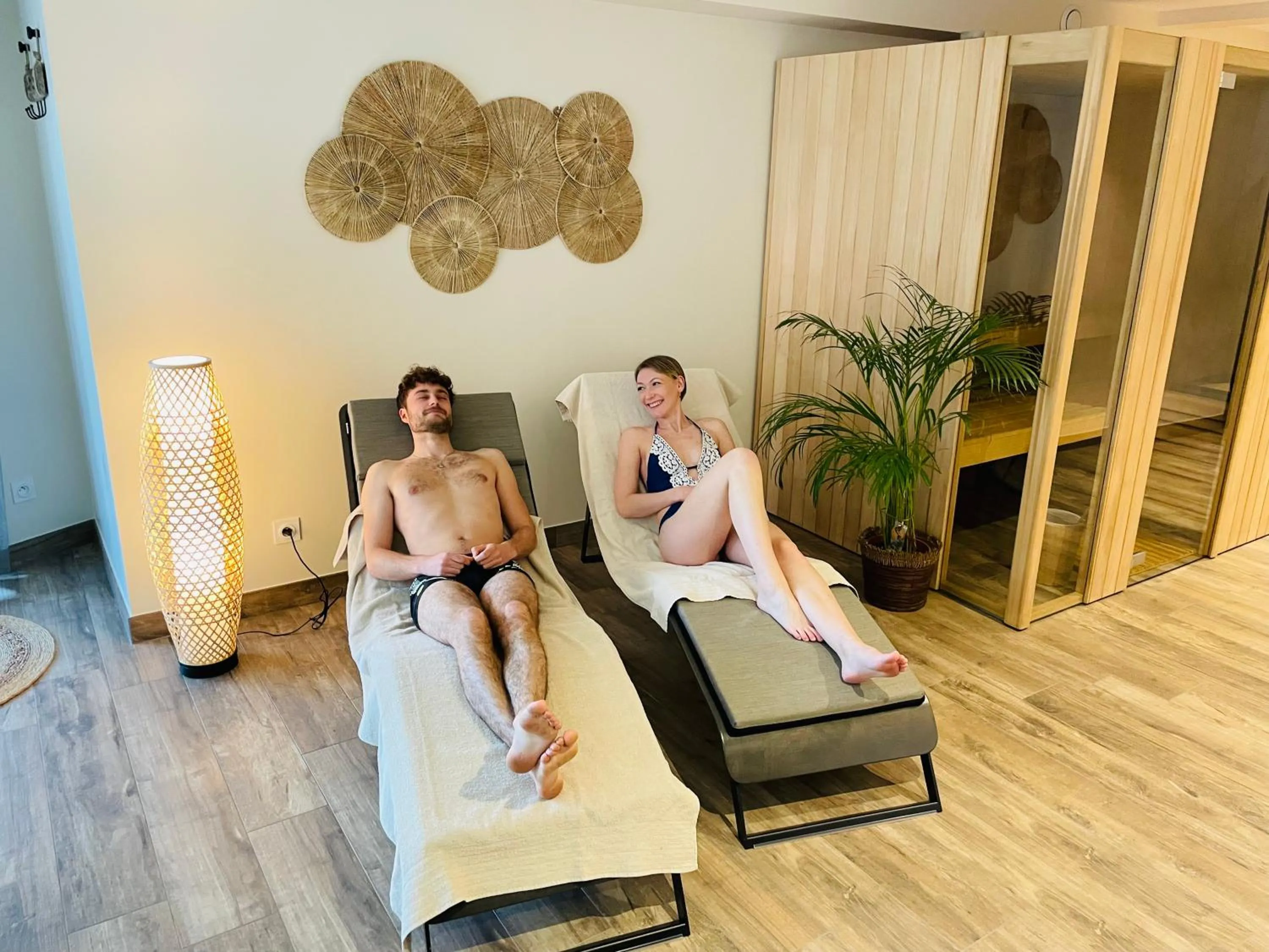 Spa and wellness centre/facilities in Maison d hotes Coeur de Village Alsace & spa