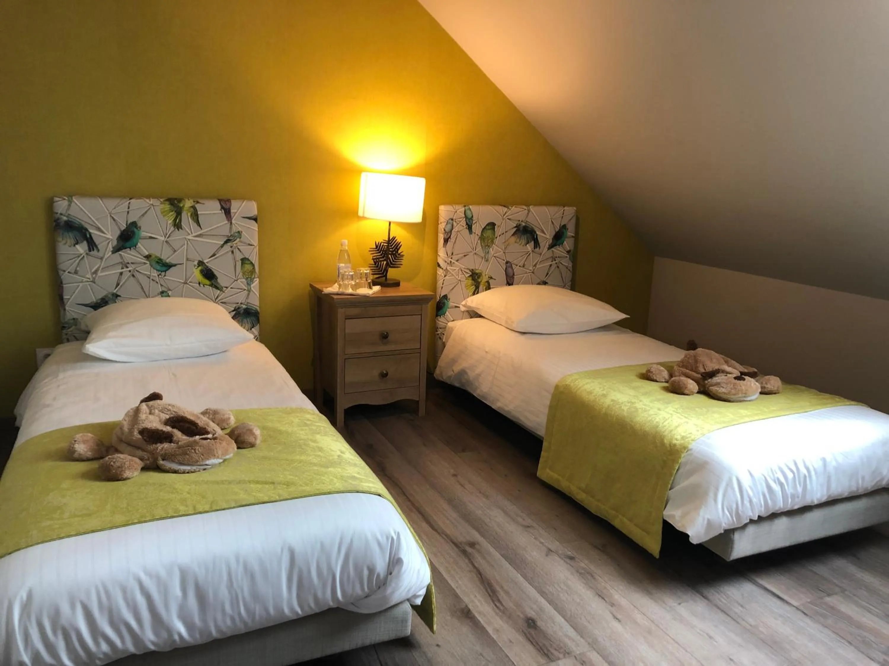 Bed in Maison d hotes Coeur de Village Alsace & spa