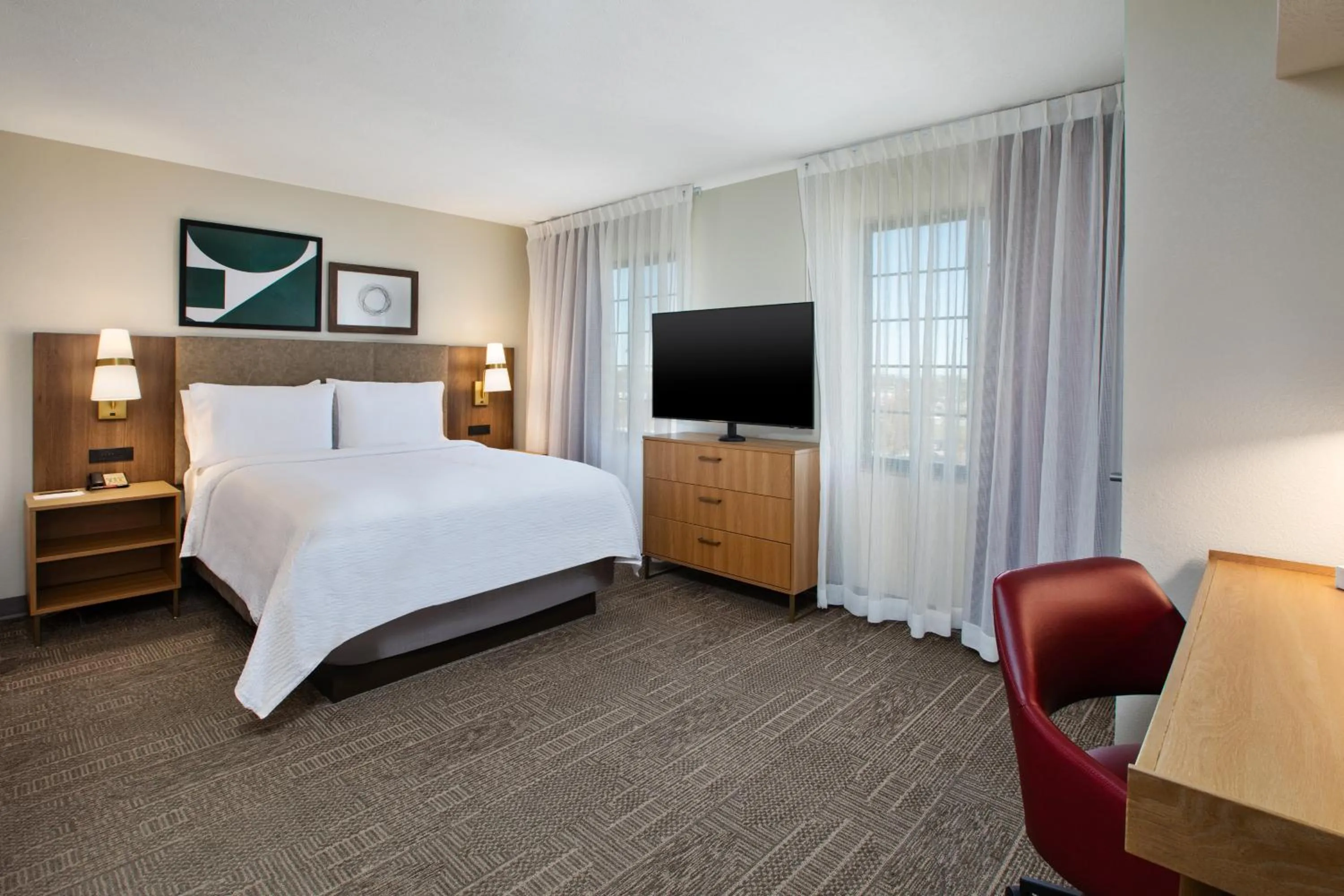 Bedroom, Bed in Staybridge Suites Lincoln North East by IHG