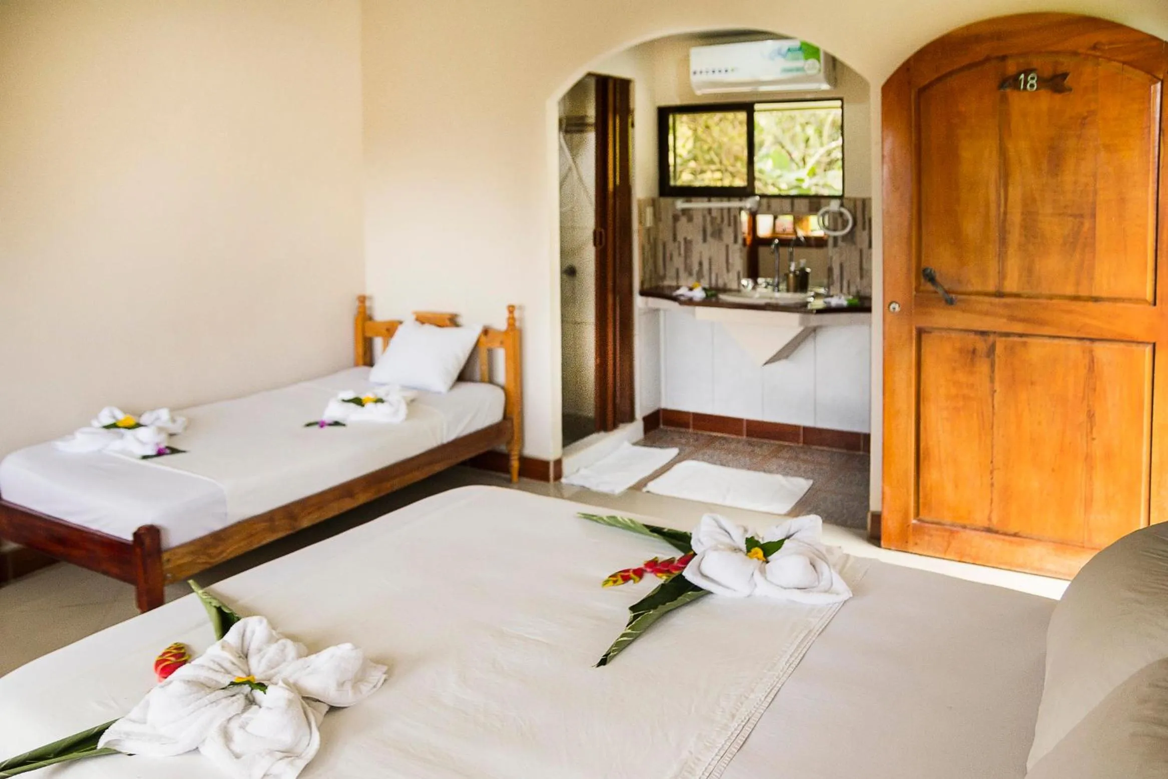 Bed in Hotel Rancho Corcovado
