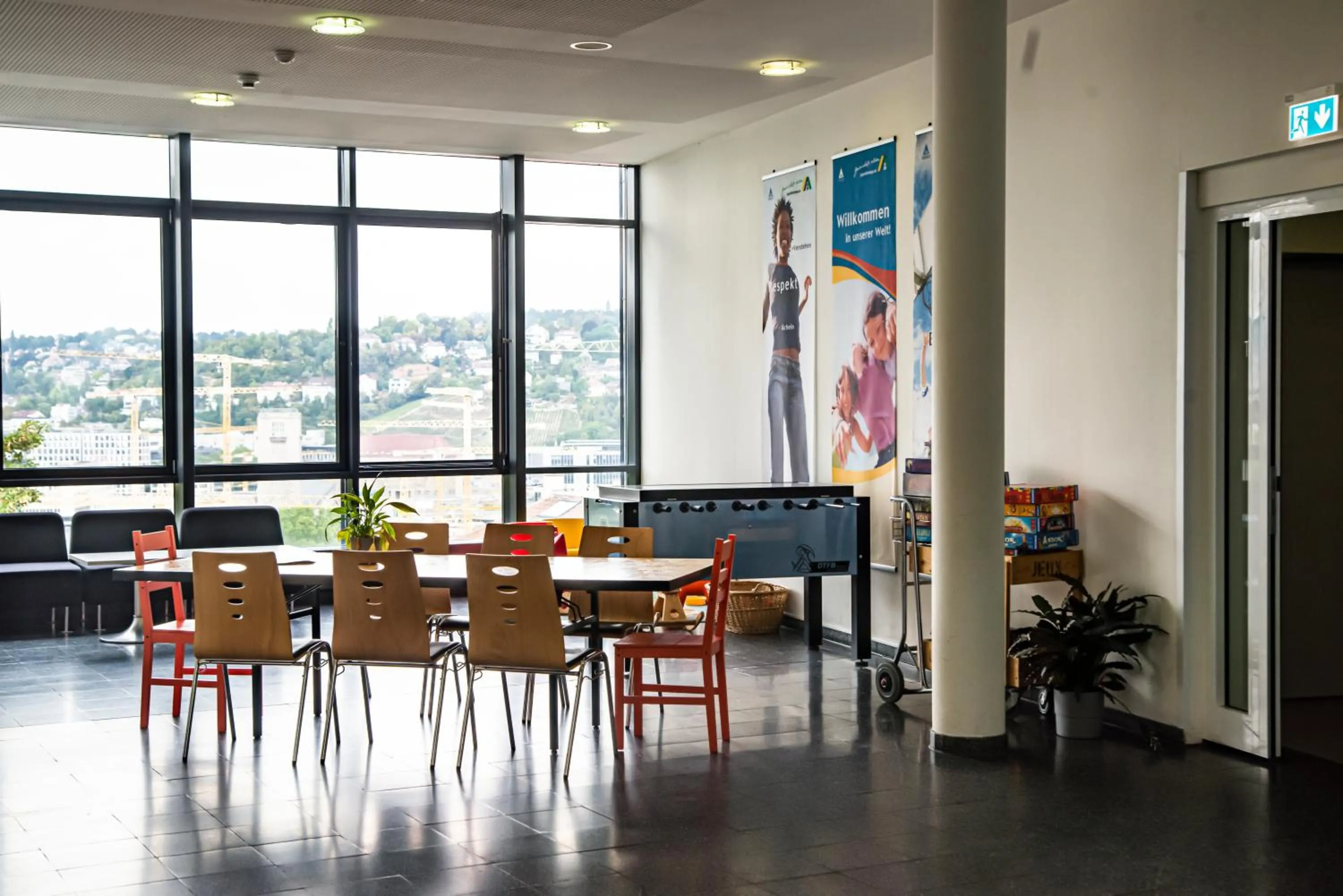 Lobby or reception in Jugendherberge Stuttgart International