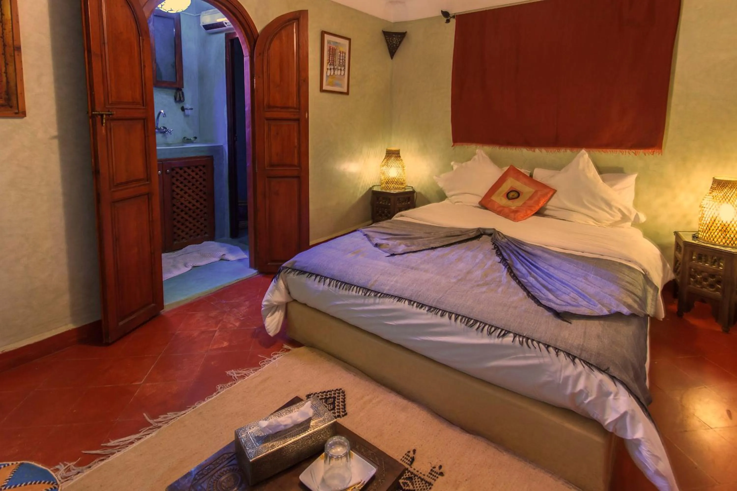 Bedroom, Bed in Riad Zen House