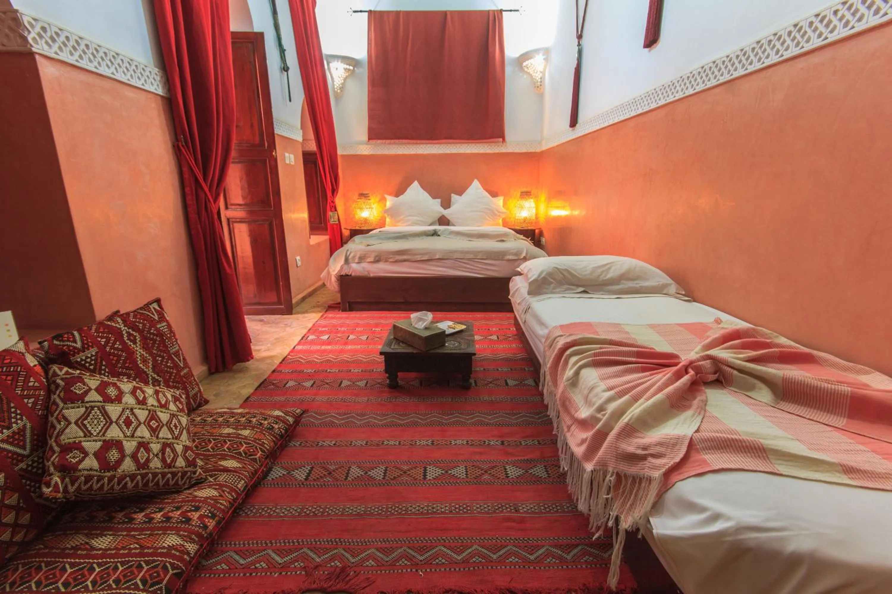 Bedroom, Bed in Riad Zen House