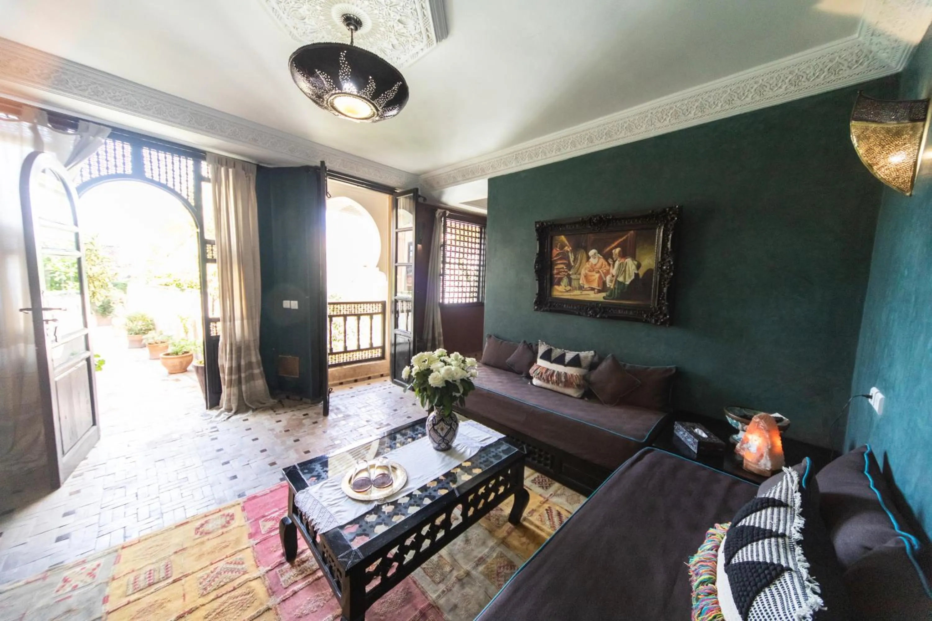 Seating area in Riad Mur Akush