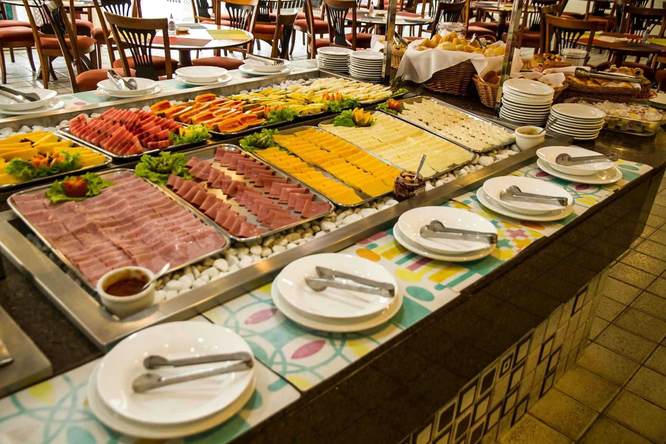 Buffet breakfast in Resort Arcobaleno All Inclusive