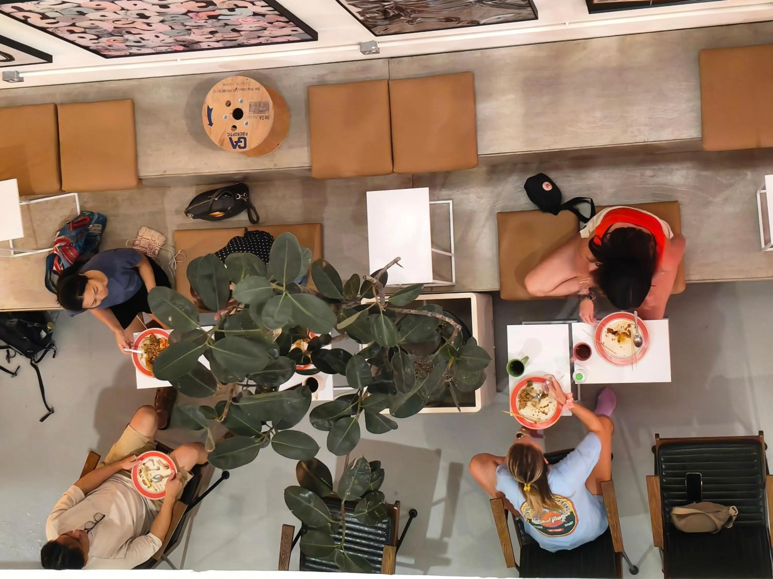 group of guests in The Brownstone Hostel & Space