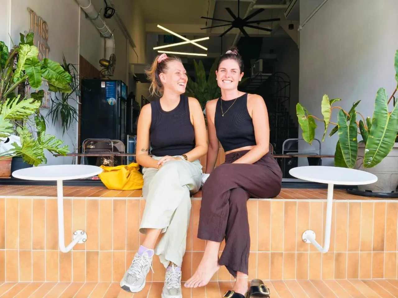 Guests in The Brownstone Hostel & Space