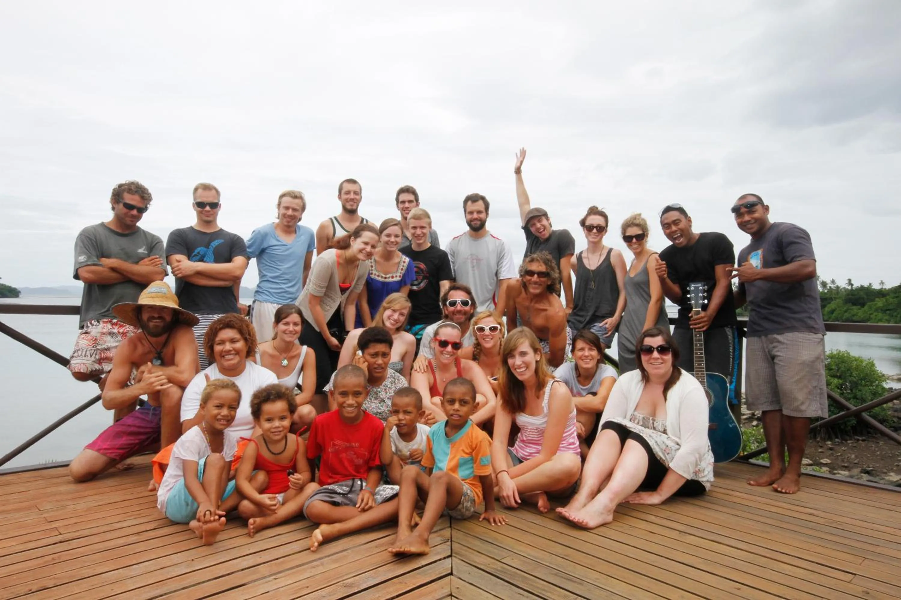 People in Maravu Taveuni Lodge