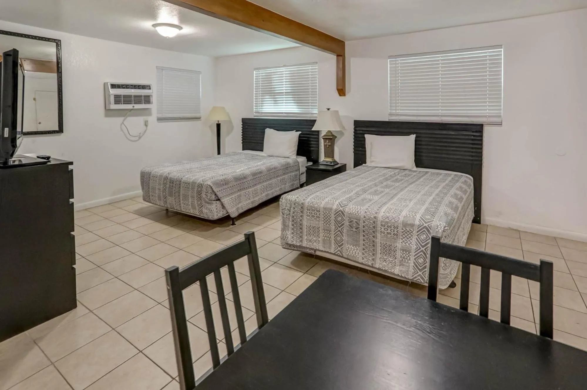 Bed in Richard's Motel