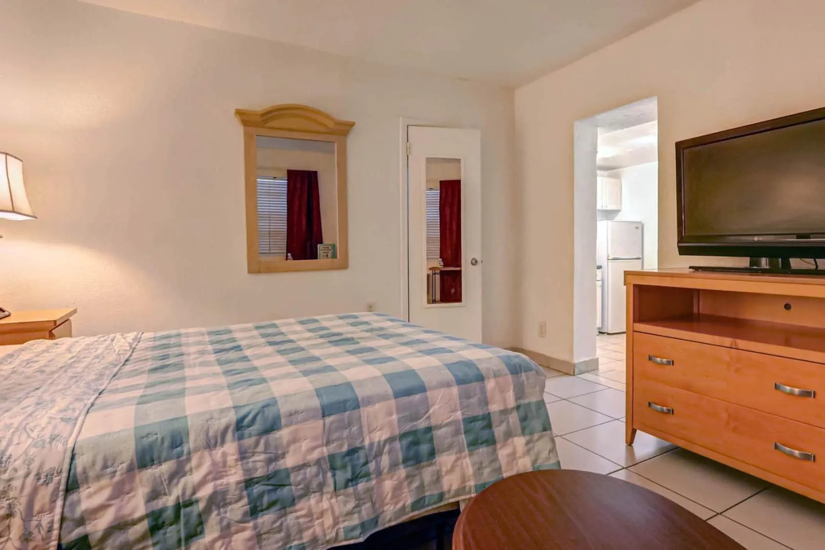 Bed in Richard's Motel