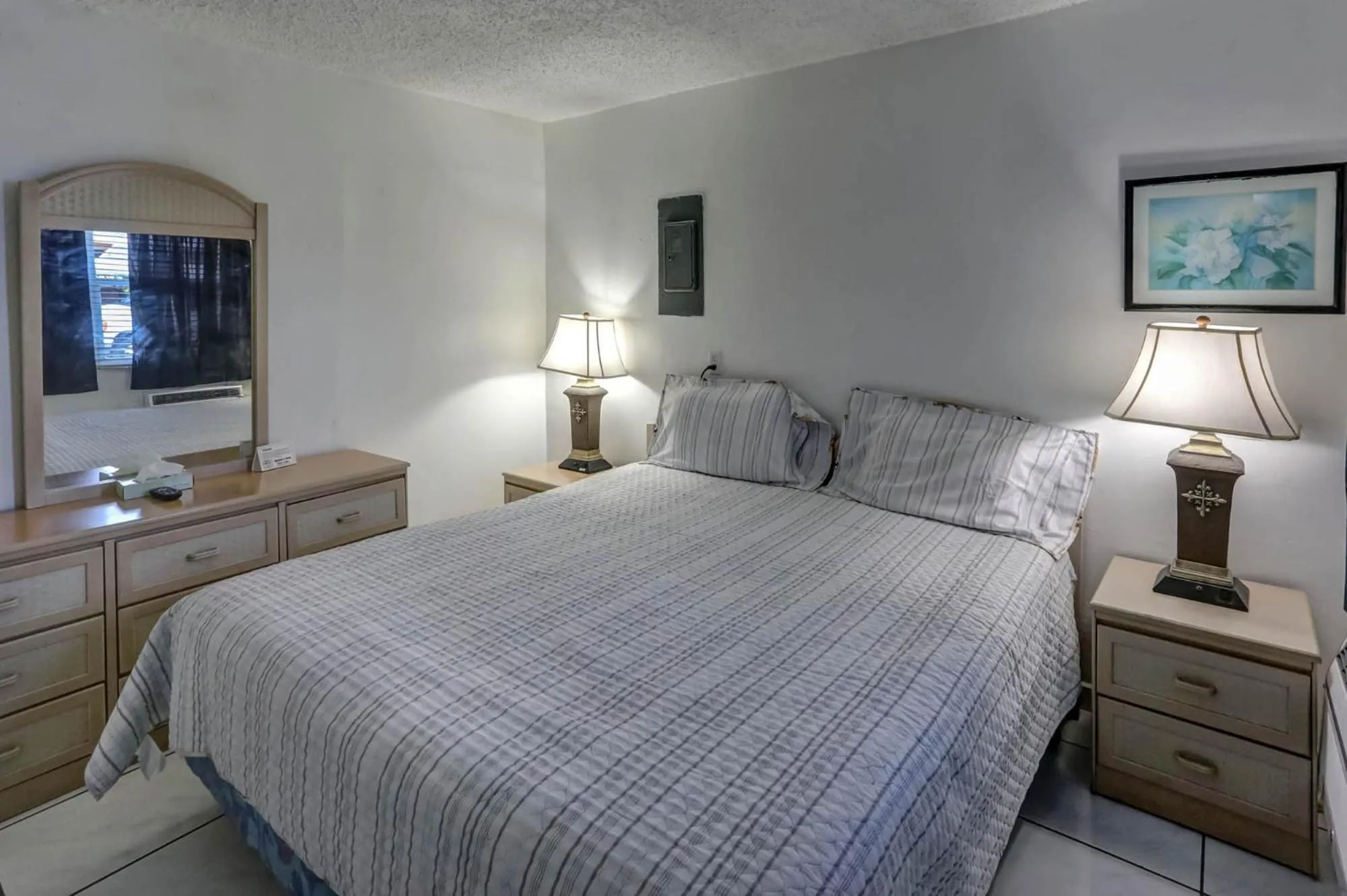 Bed in Richard's Motel