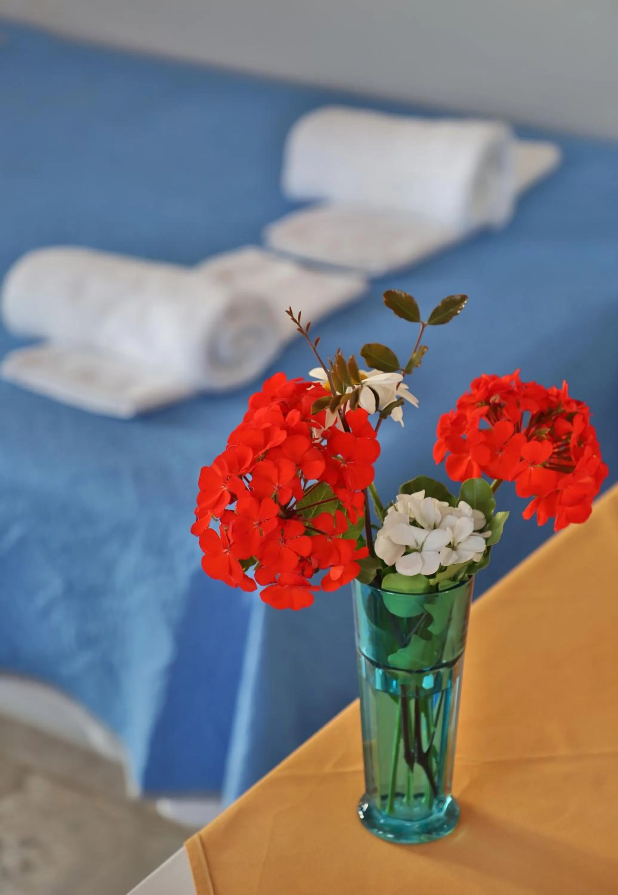 Bed in Helios Studios & Apartments