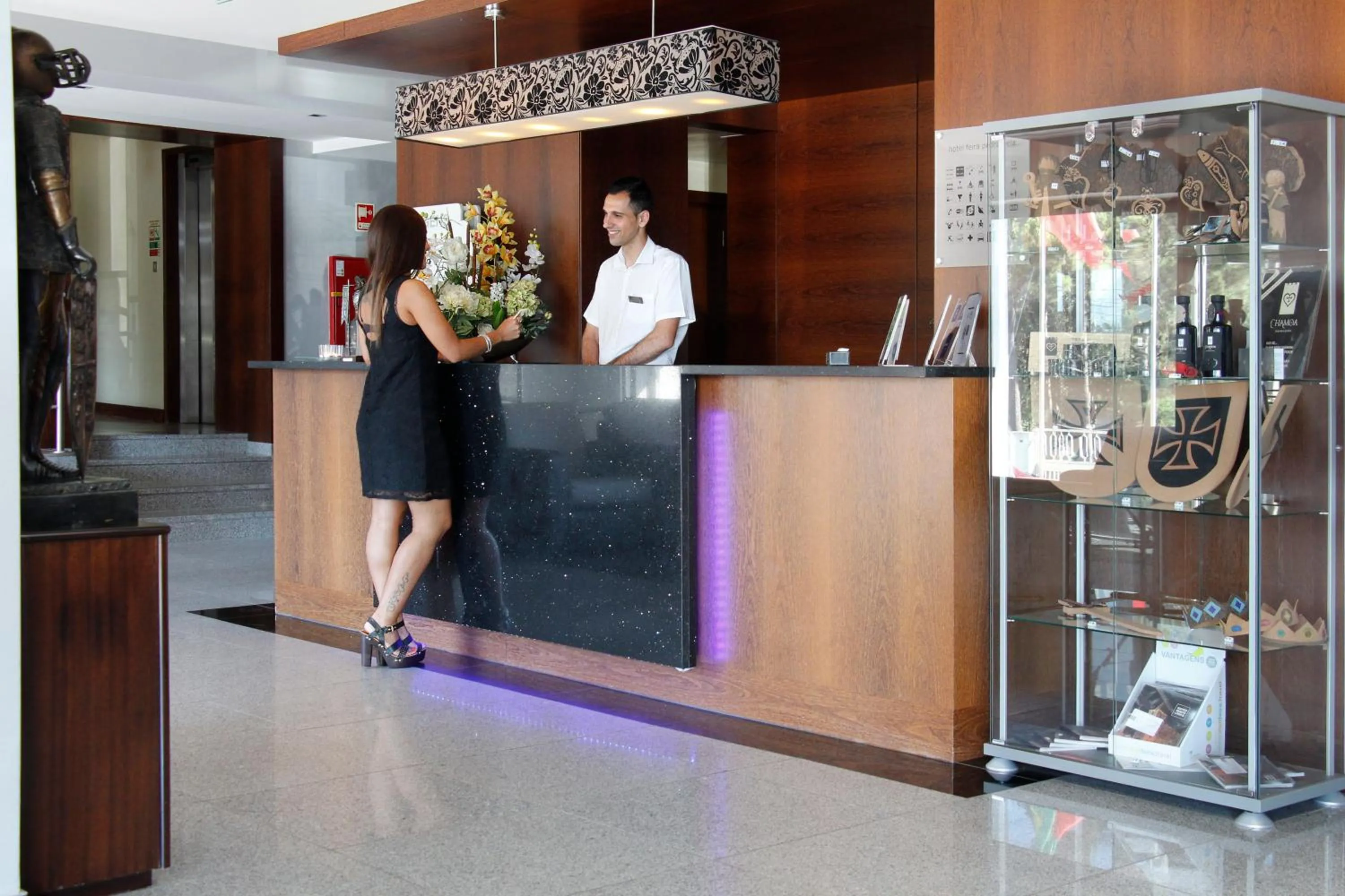 Lobby or reception in Hotel Feira Pedra Bela