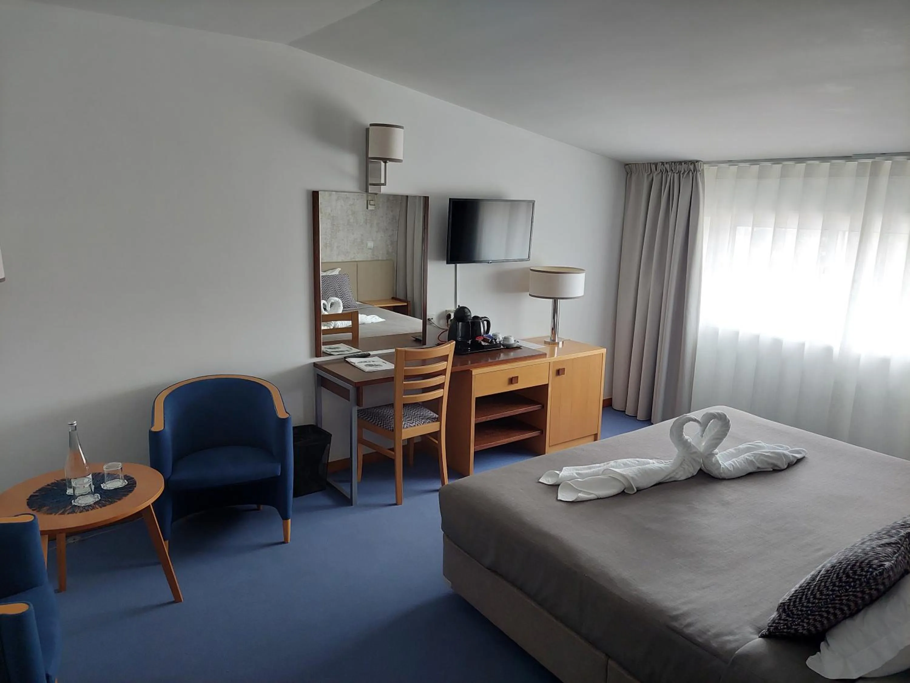 Bed in Hotel Feira Pedra Bela