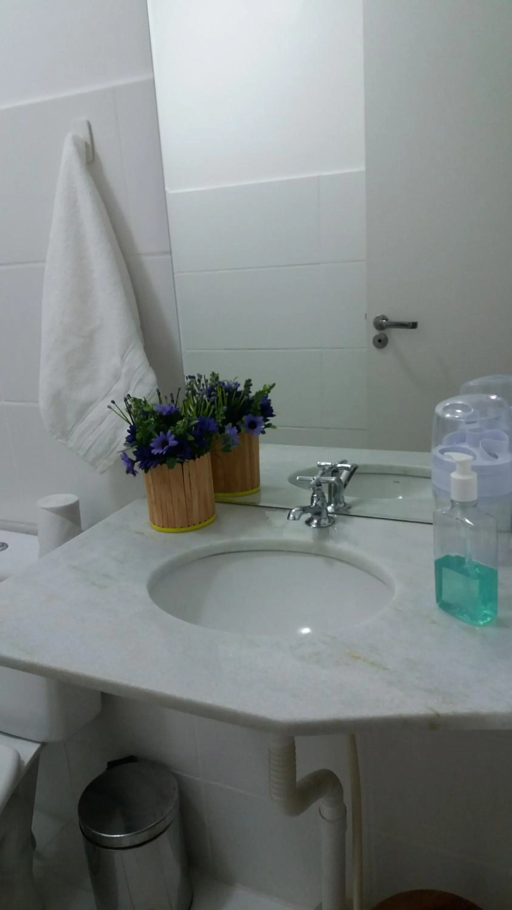 Bathroom in Ap 2 suítes perto Projac Riocentro Parque Olímpico Rock in Rio