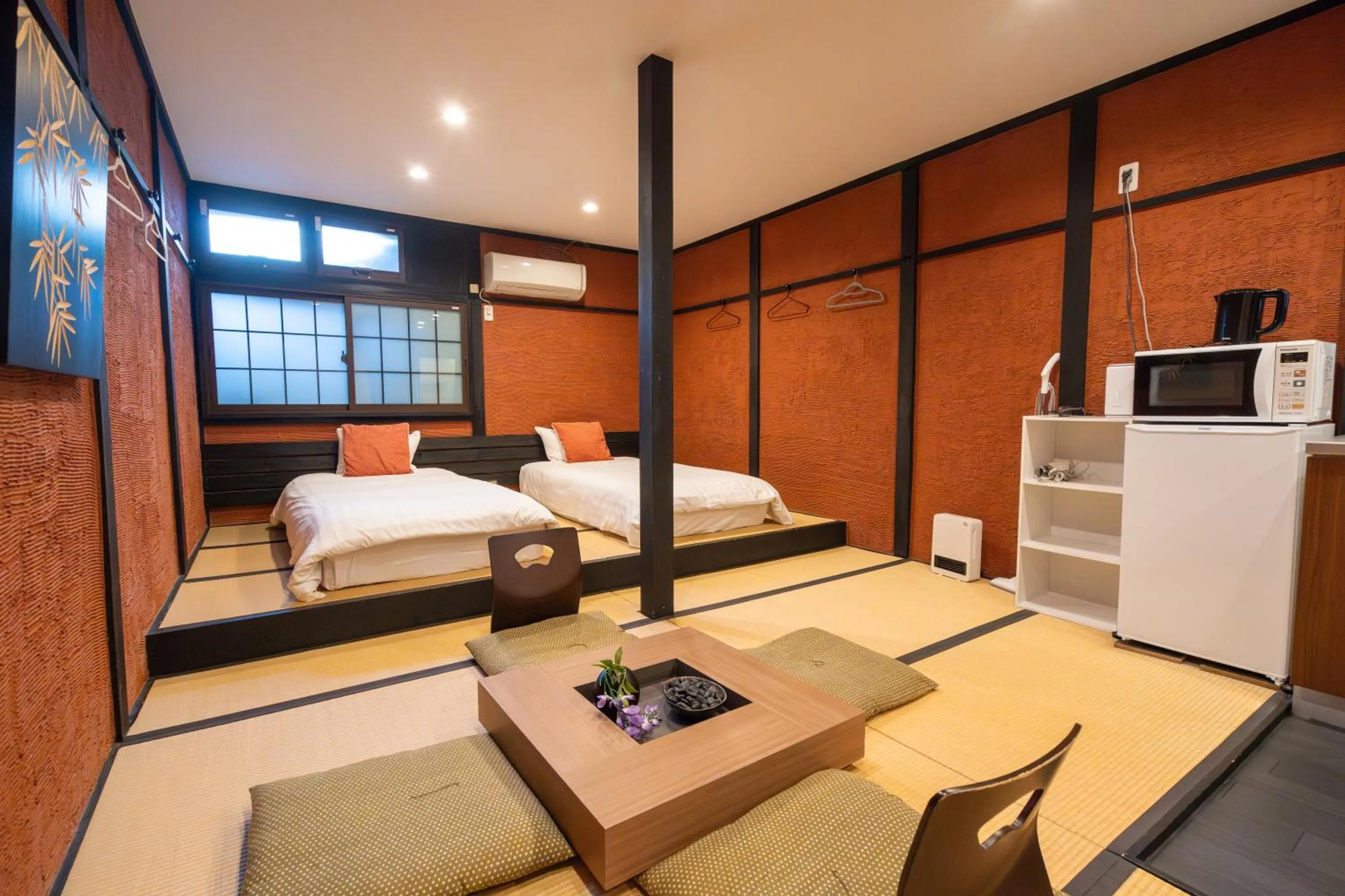 Bed in NAKAZ Machiya , Osaka Umeda