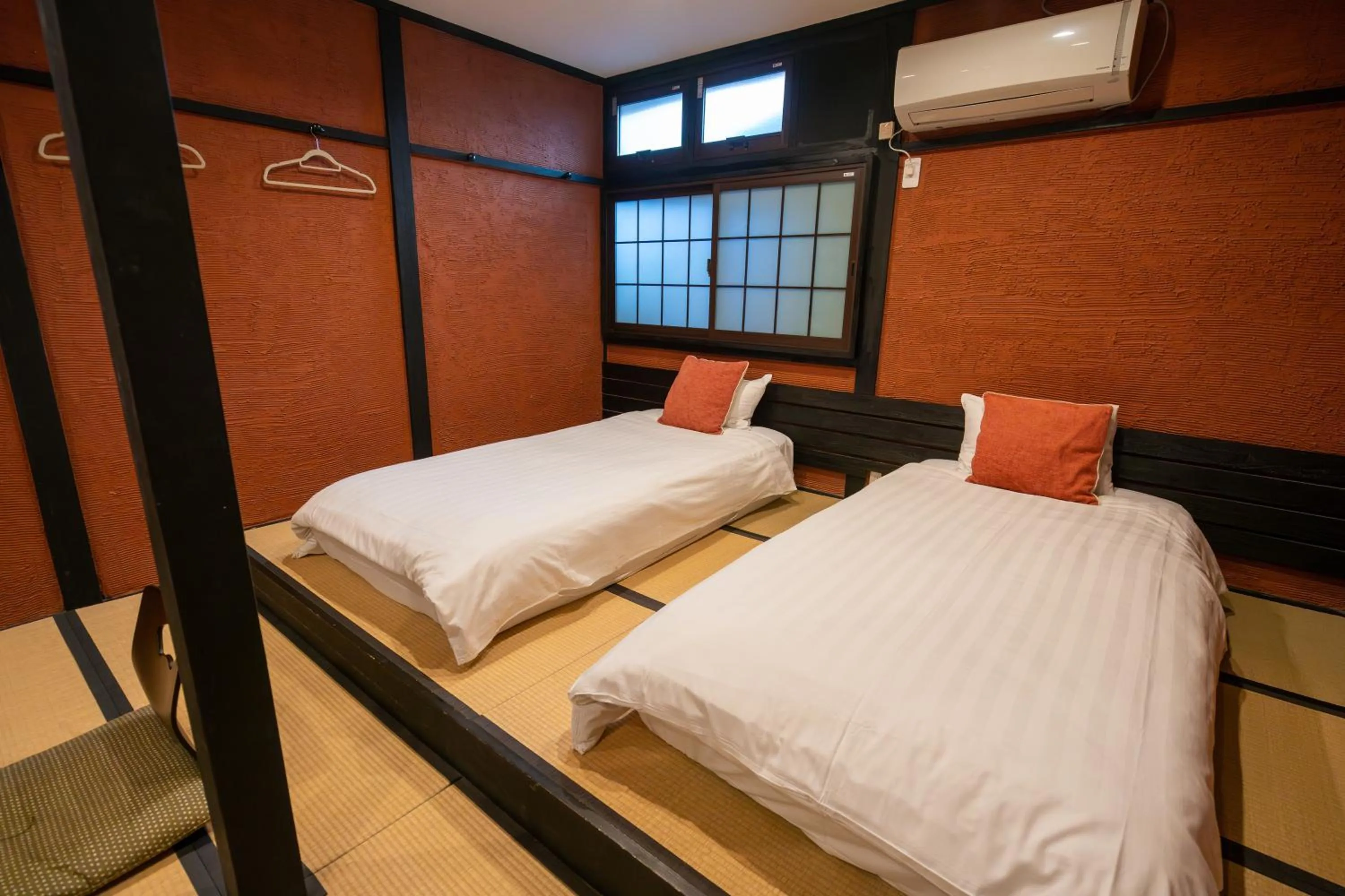 Bed in NAKAZ Machiya , Osaka Umeda