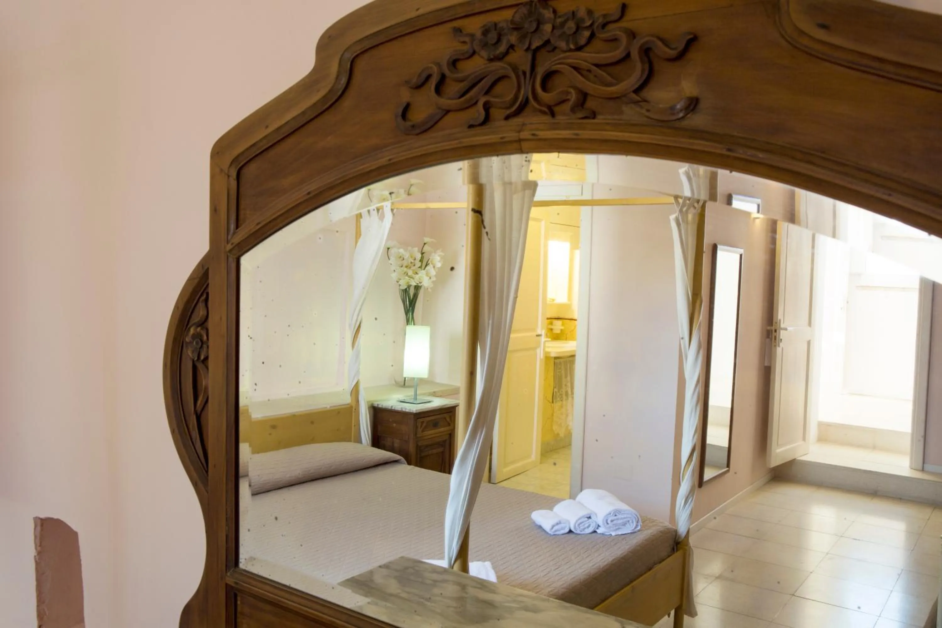 Bed in B&B Dimora Muzio and Restaurant