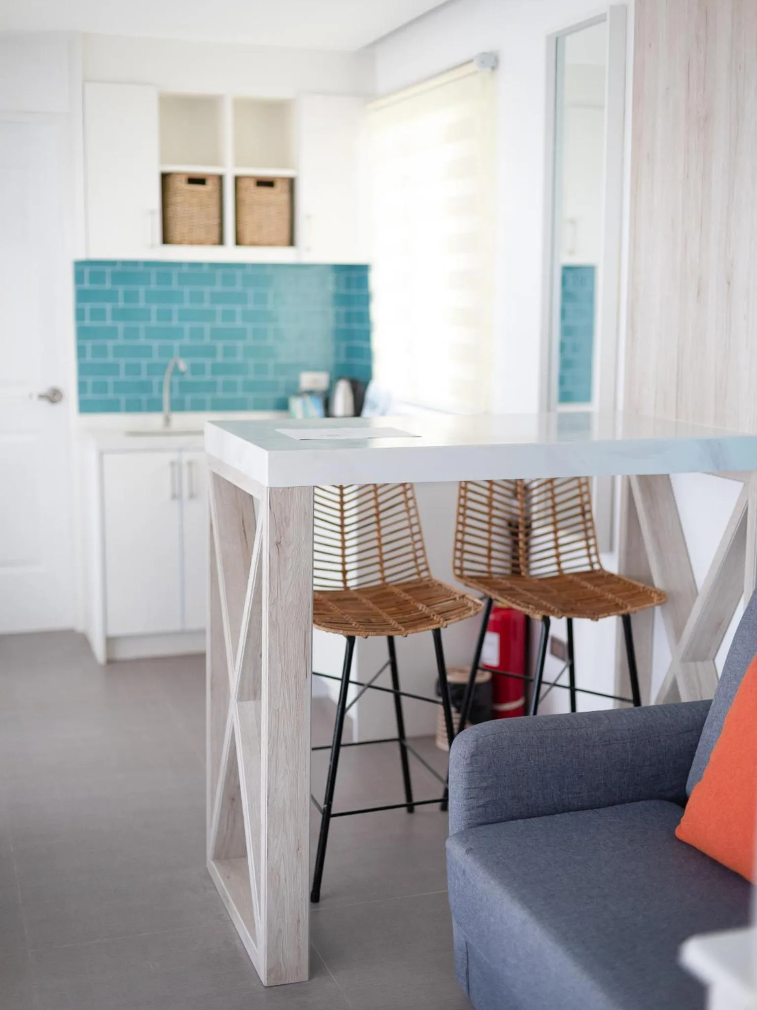 Living room in Crusoe Cabins Casobe