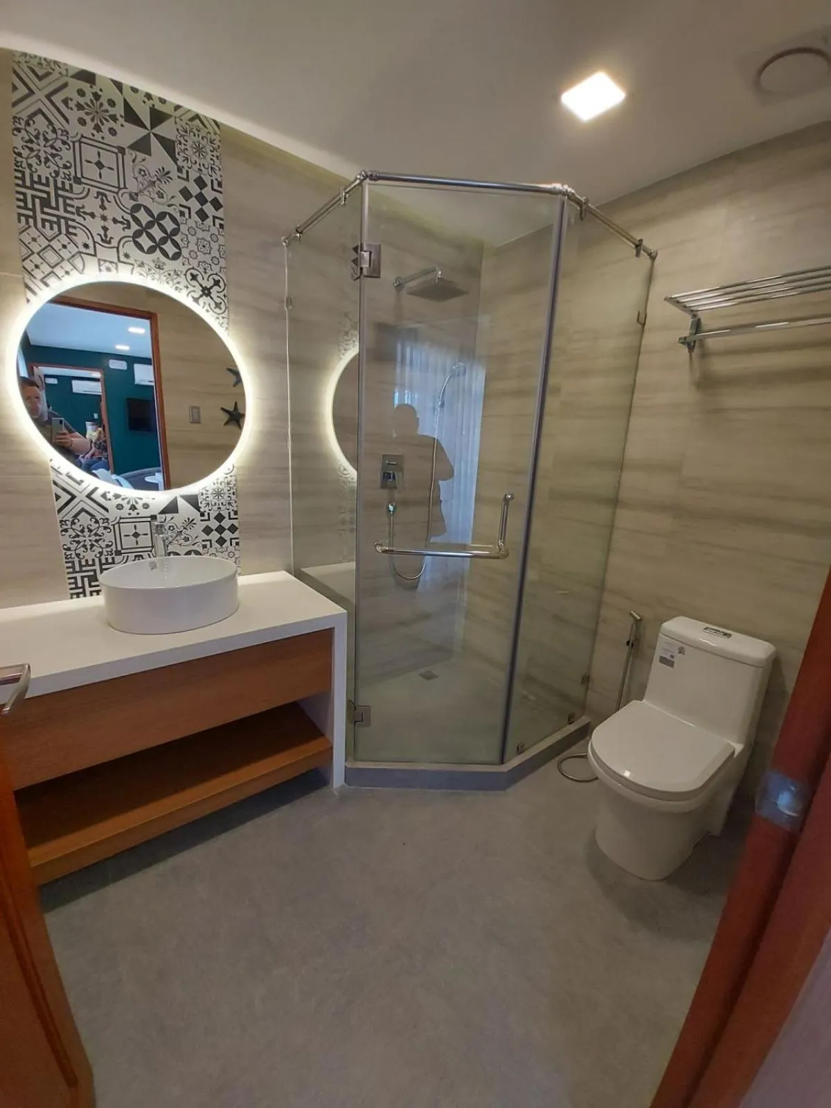 Bathroom in Crusoe Cabins Casobe