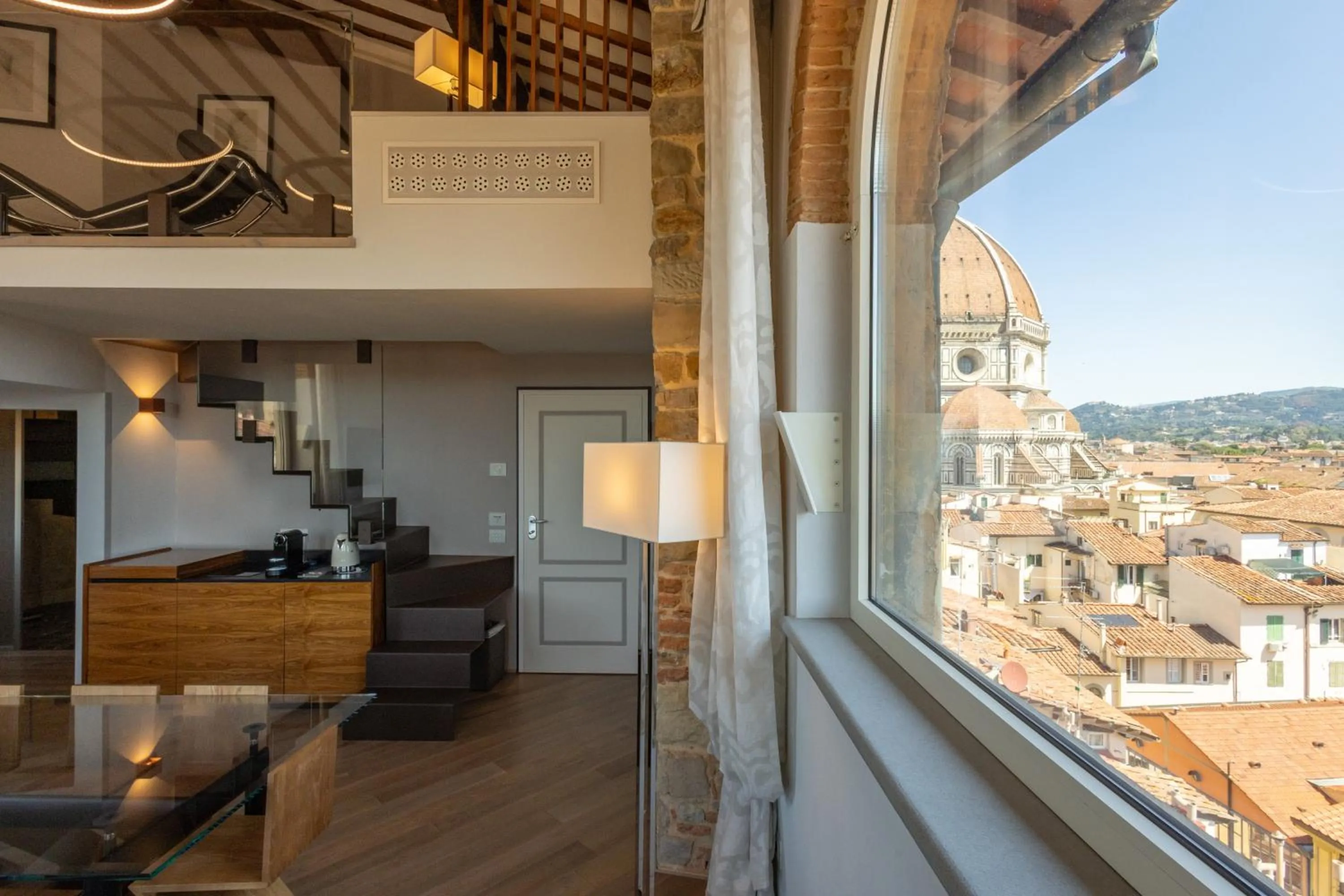 Seating area in Donati Luxury Tower Suites