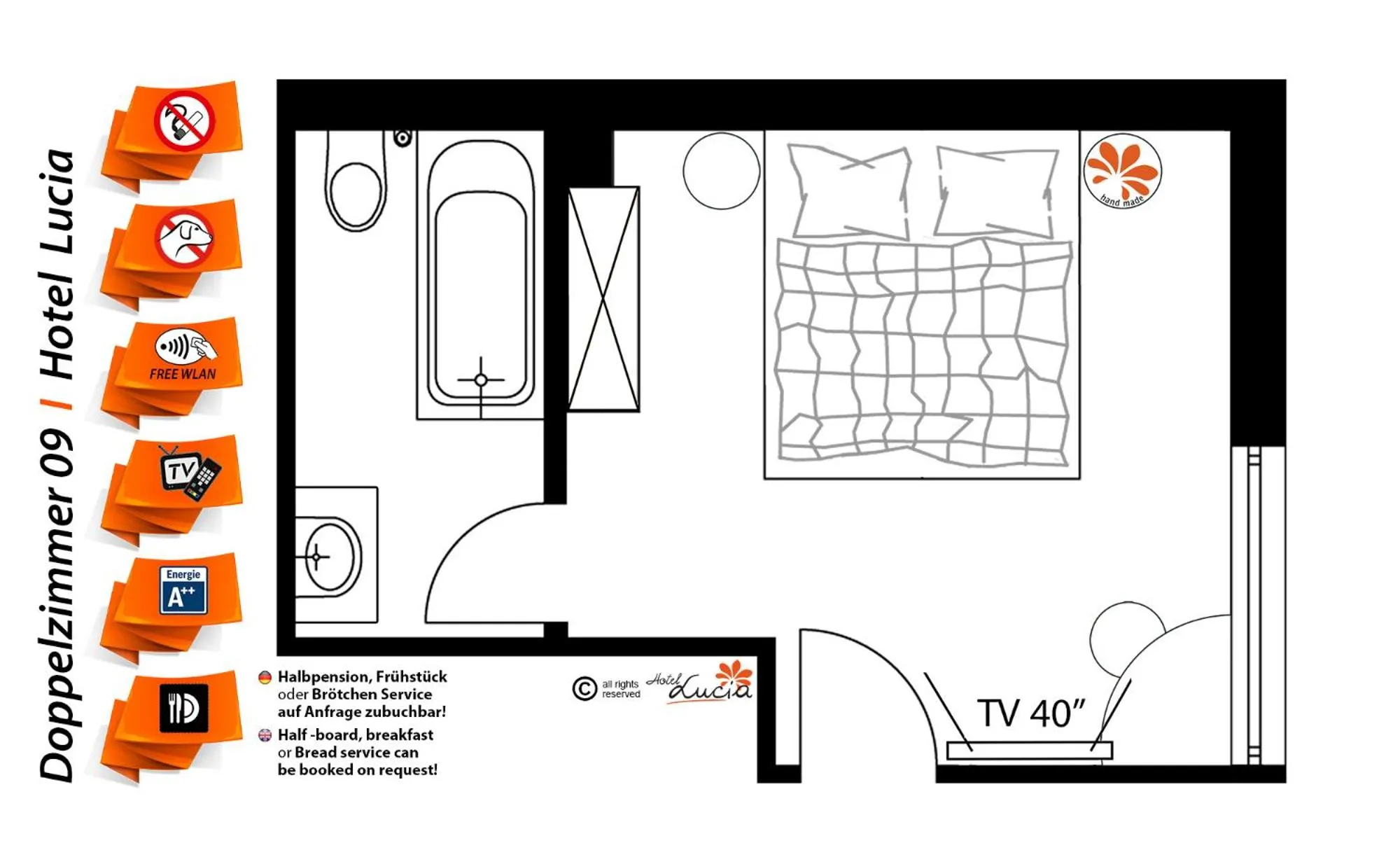 Photo of the whole room in Hotel Lucia - 3 Sterne Superior