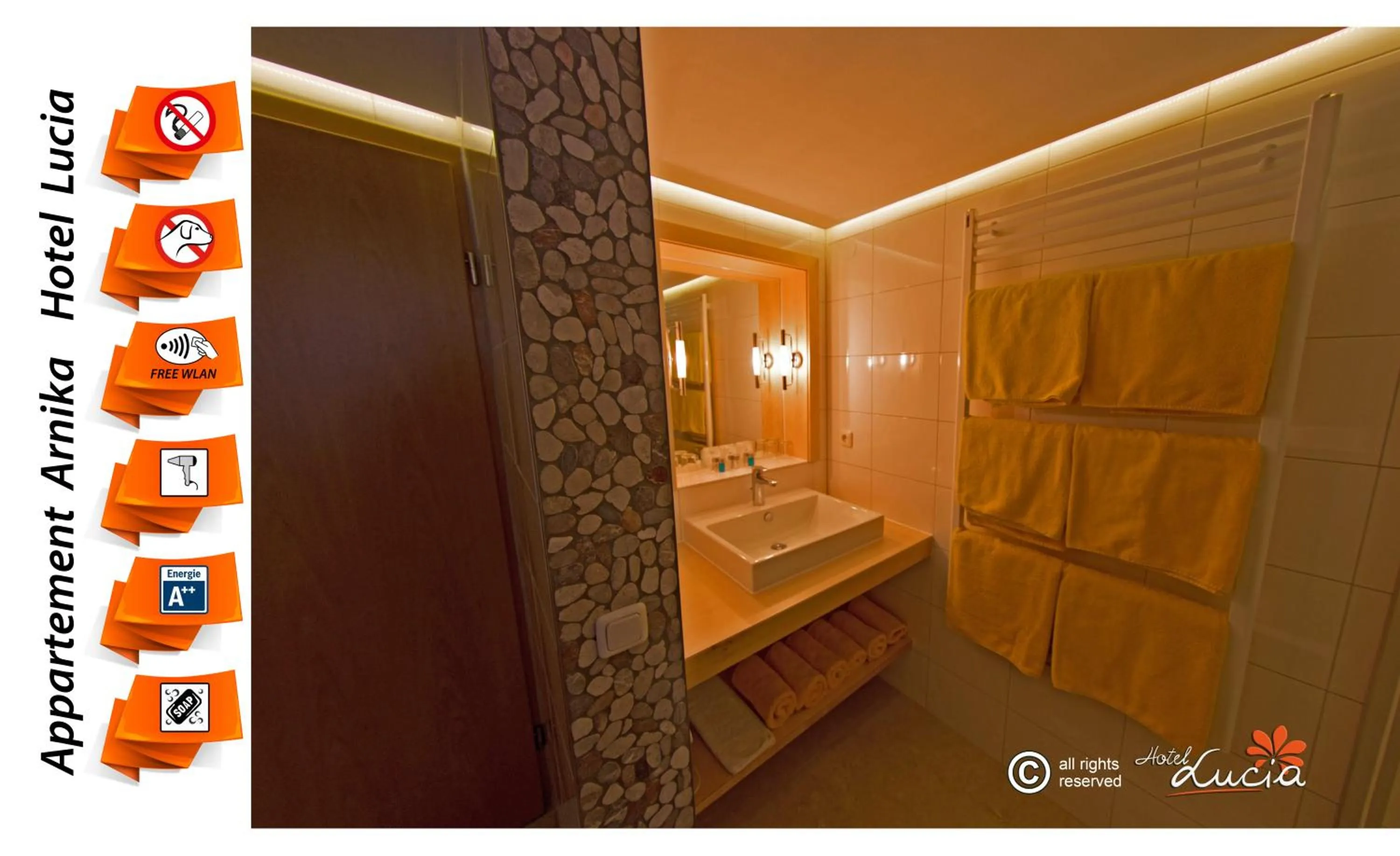 Bathroom in Hotel Lucia - 3 Sterne Superior