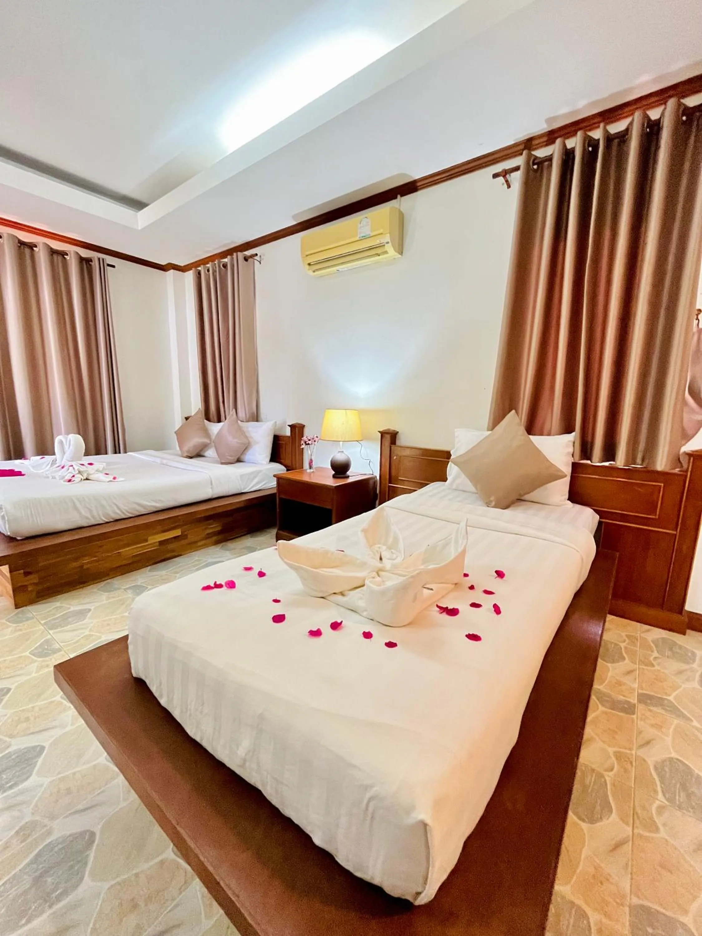 Bed in Lanta Nature House