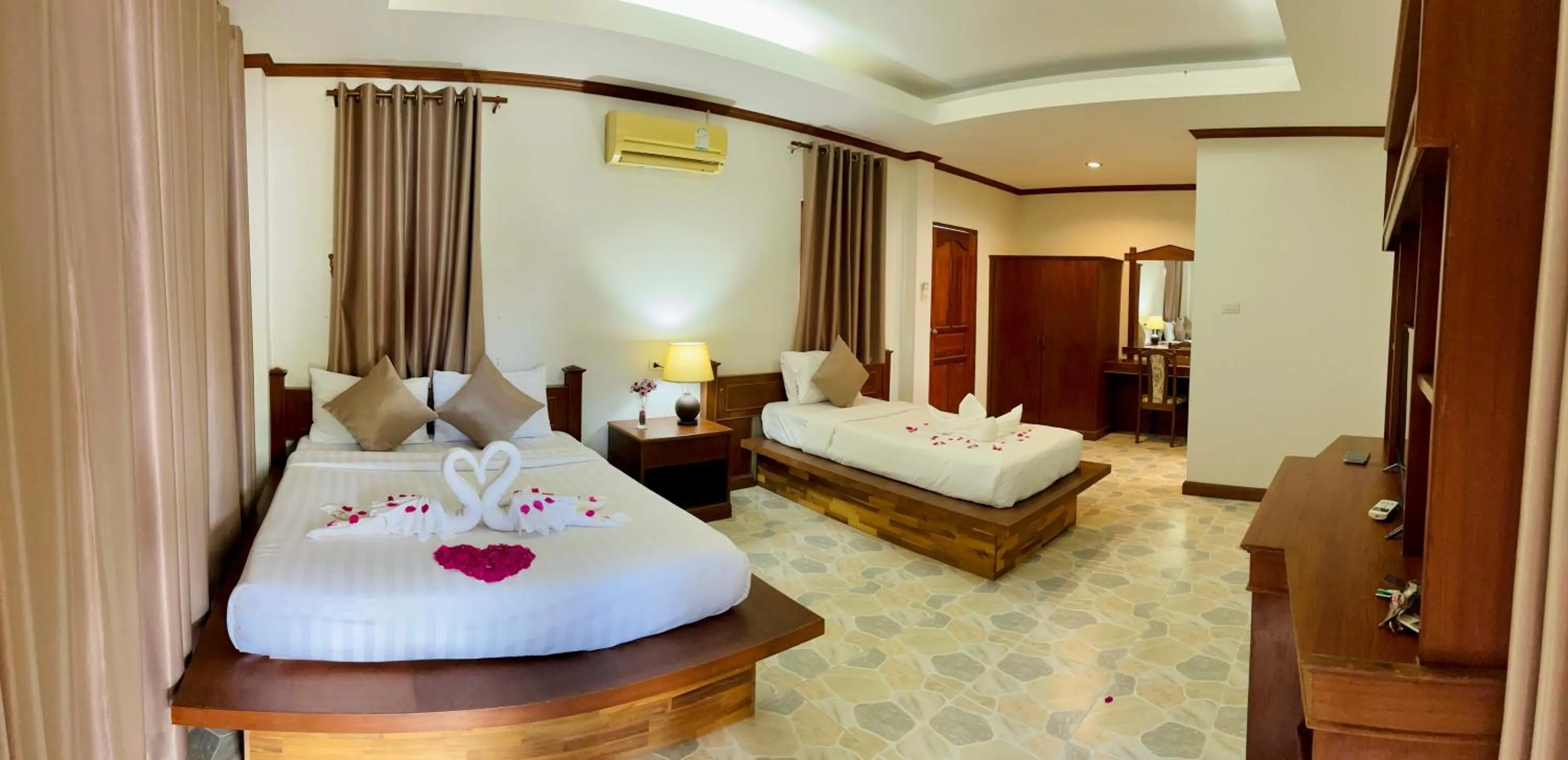 Bed in Lanta Nature House