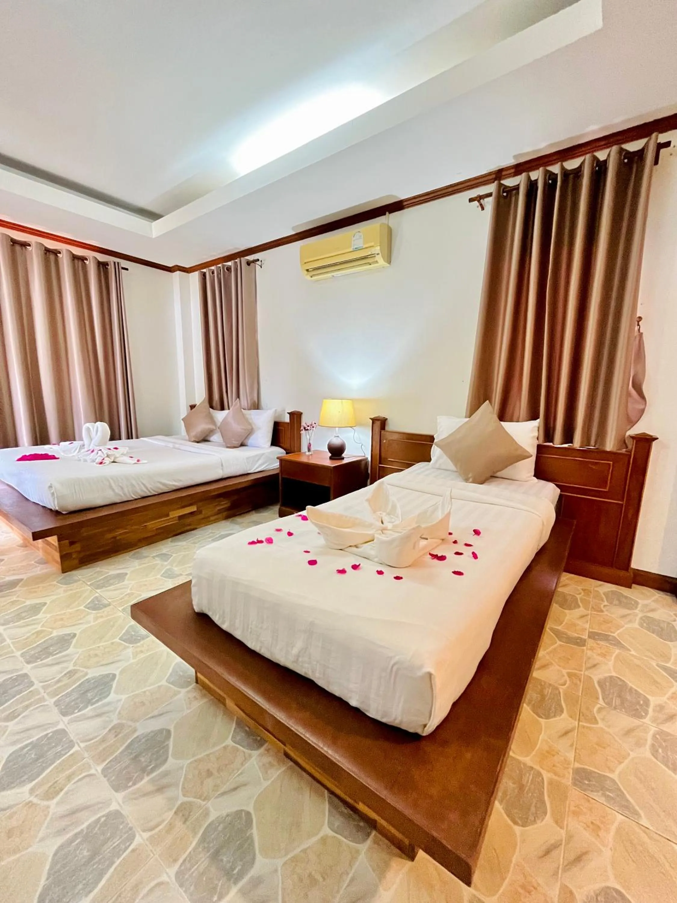 Bed in Lanta Nature House