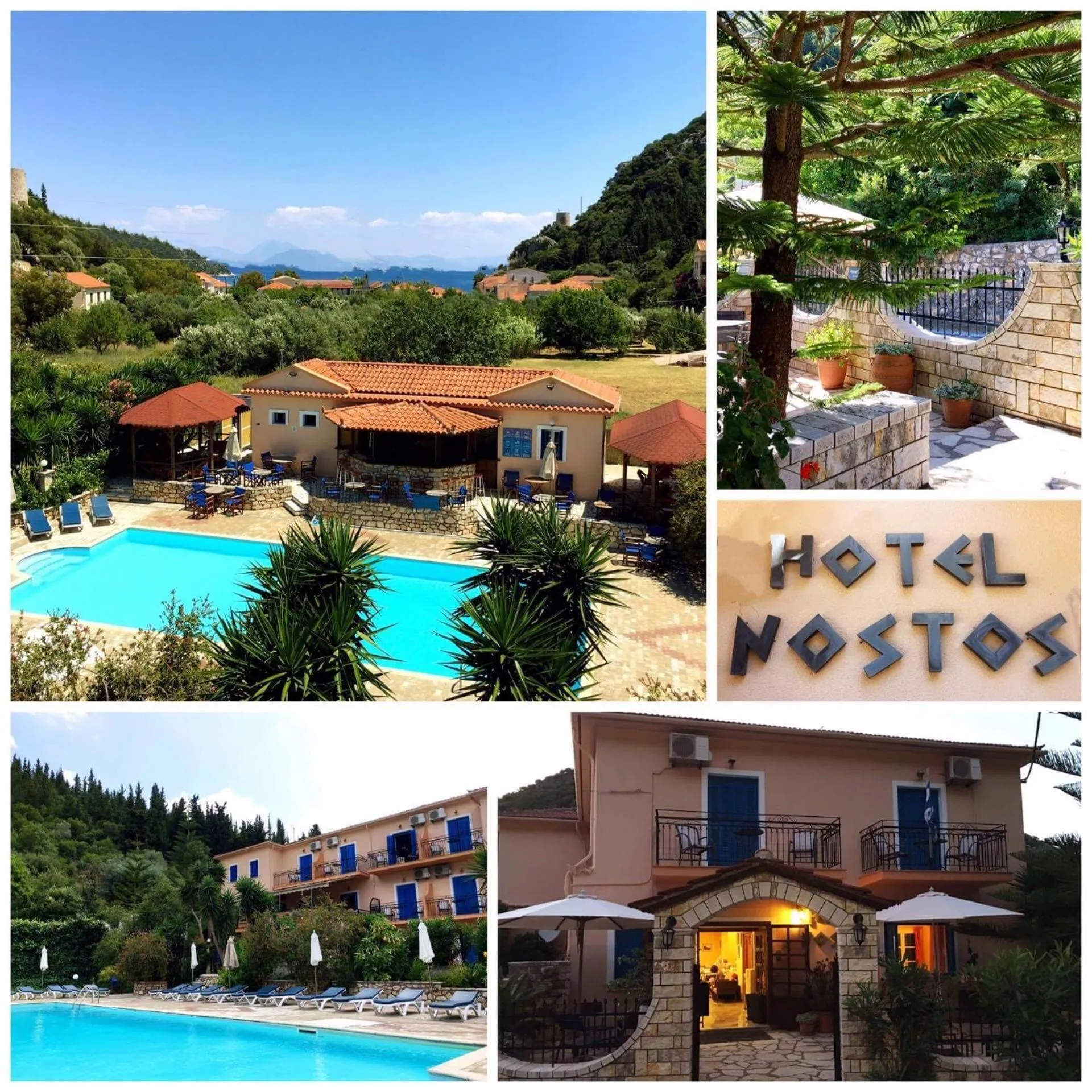 Bird's eye view in Hotel Nostos