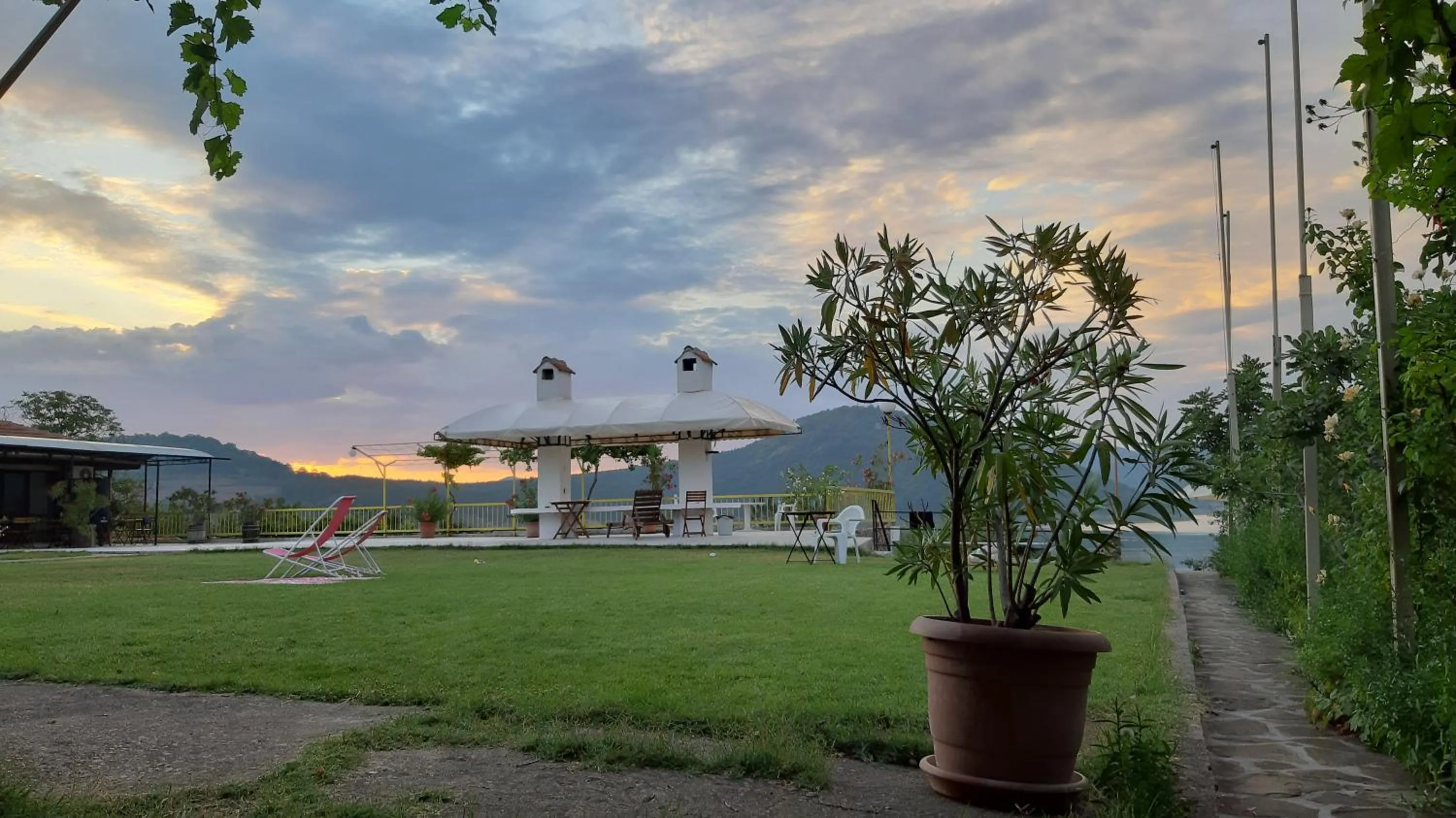 Patio in Family Hotel Belvedere