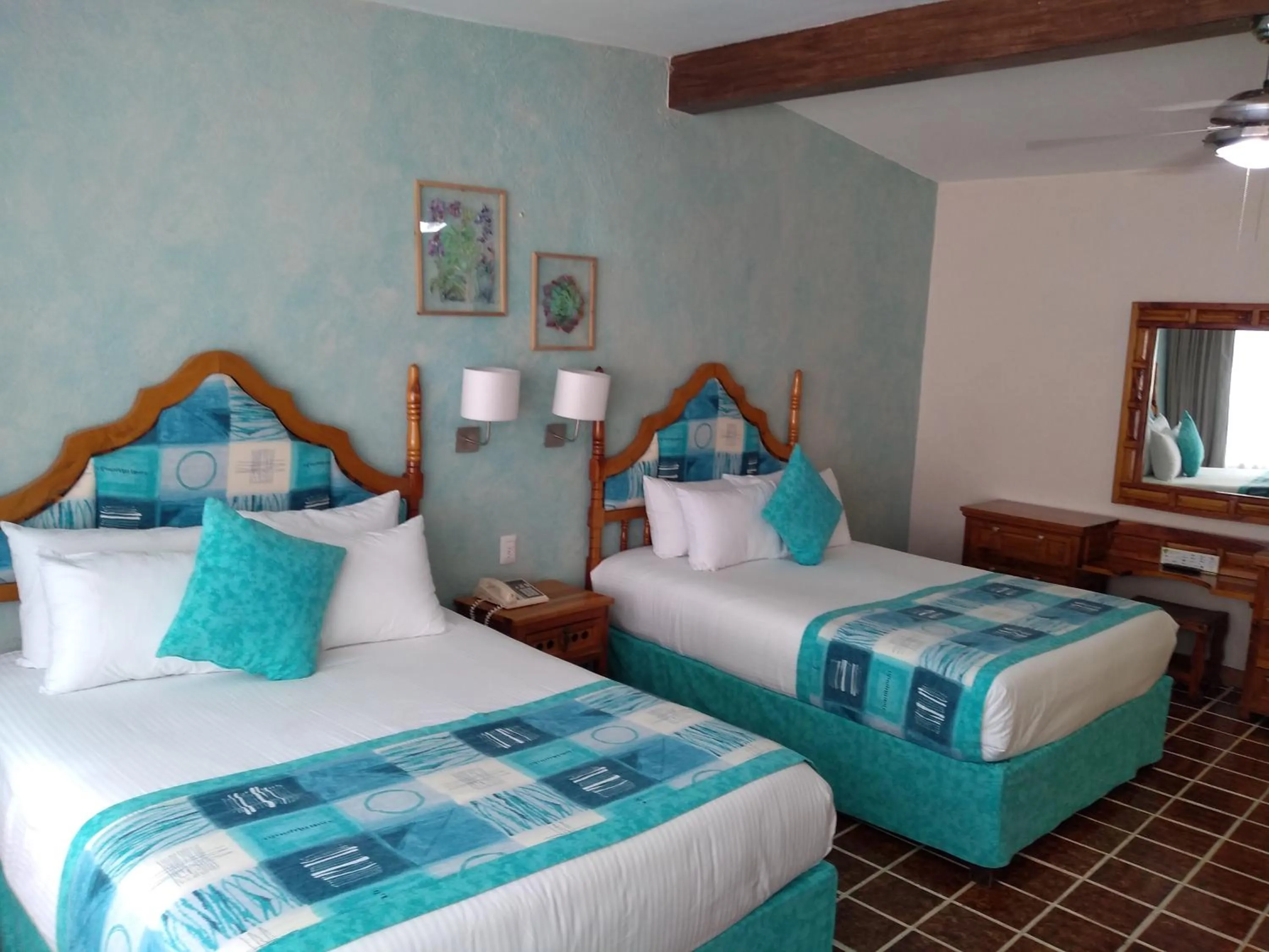 Photo of the whole room, Bed in Hotel Posada Quinta Las Flores