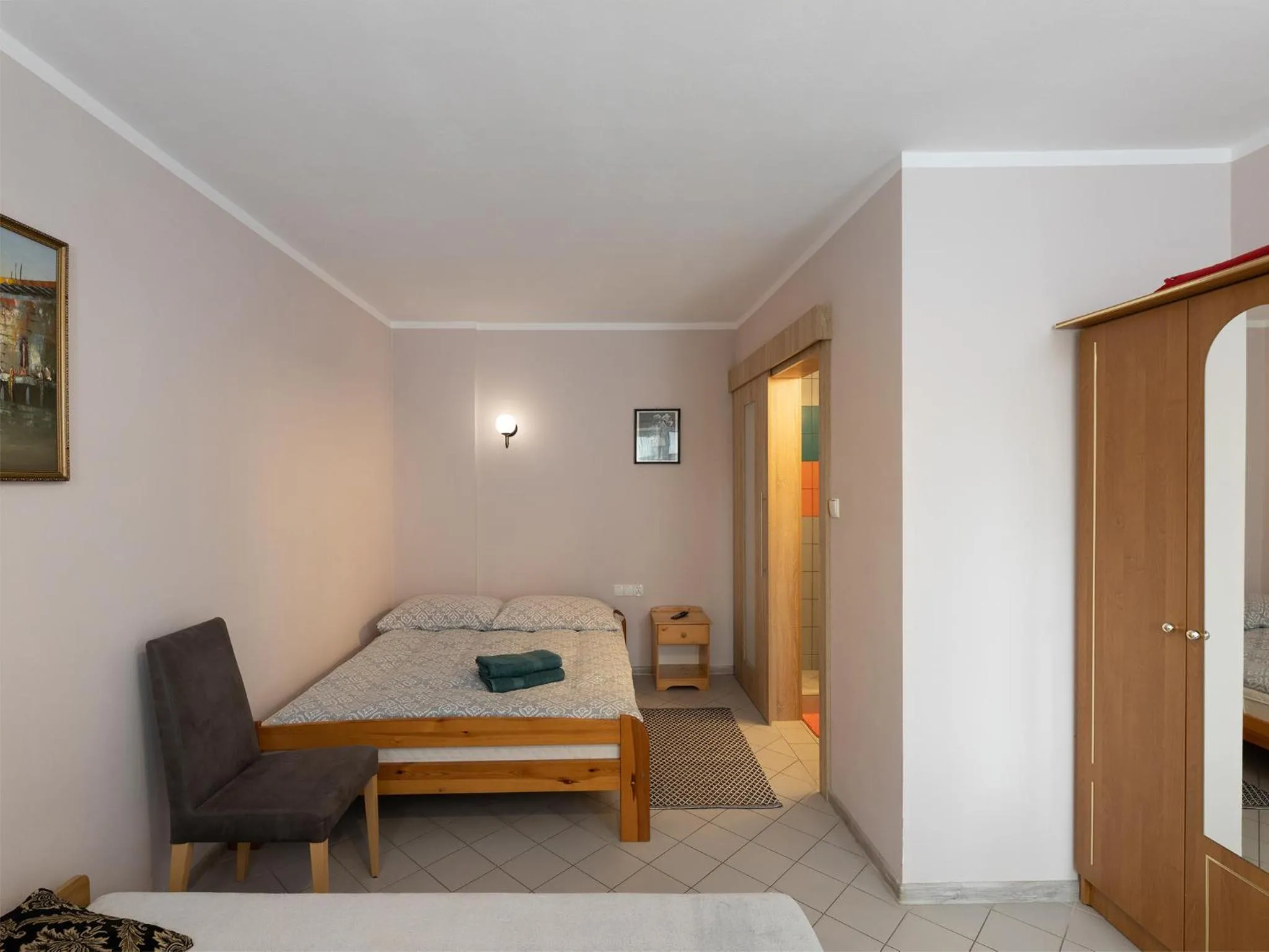Shower, Bed in Gościniec u Sary