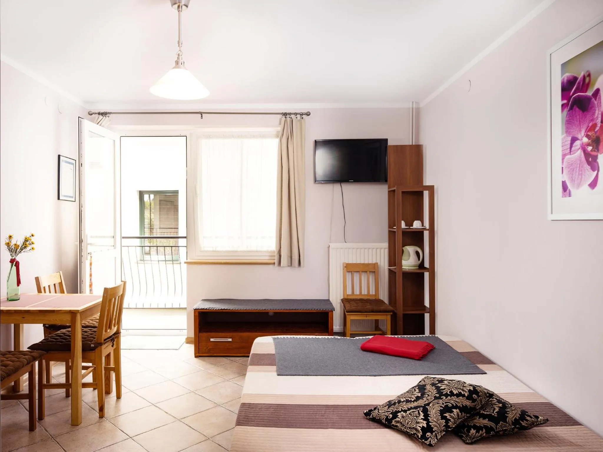 Shower, Bed in Gościniec u Sary