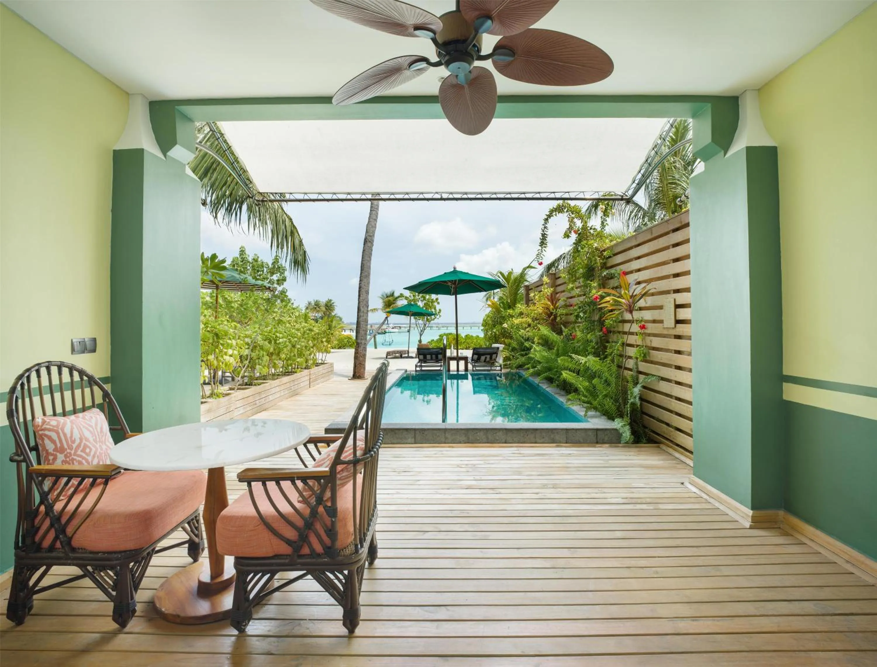 View (from property/room) in SAii Lagoon Maldives, Curio Collection By Hilton