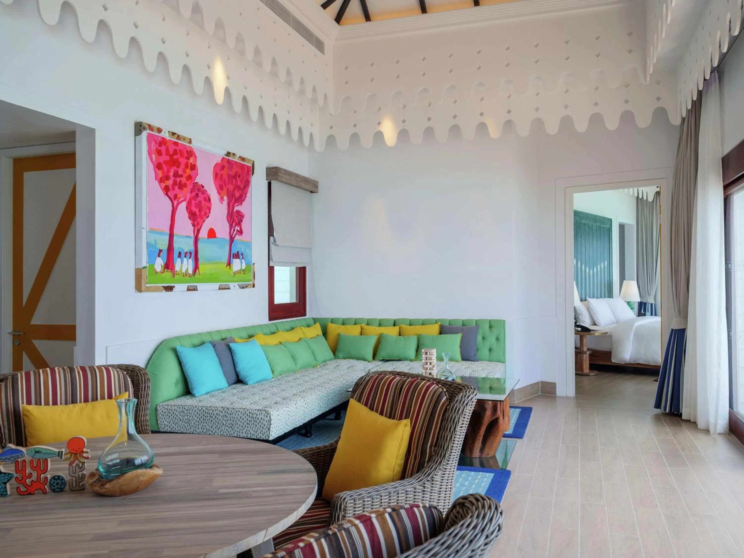 Bed in SAii Lagoon Maldives, Curio Collection By Hilton