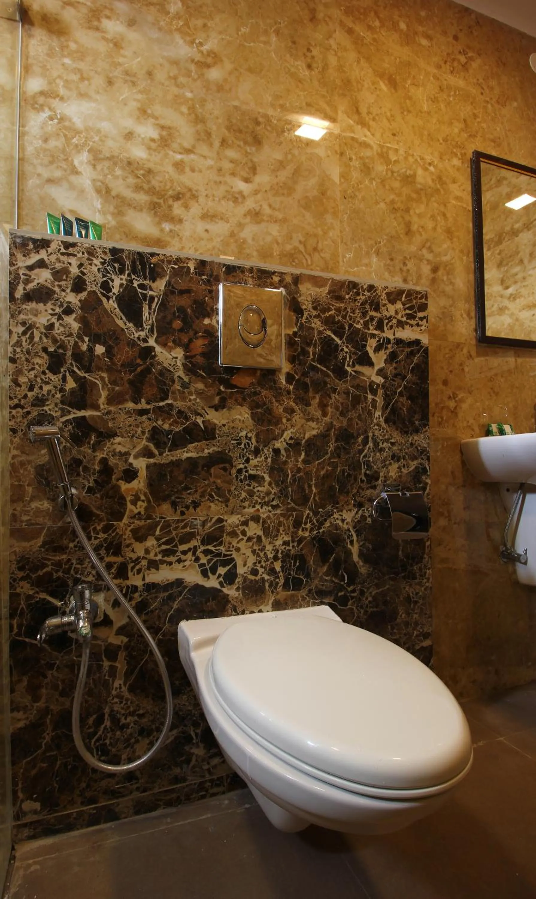 Toilet in Treebo Address Inn, Banjara Hills