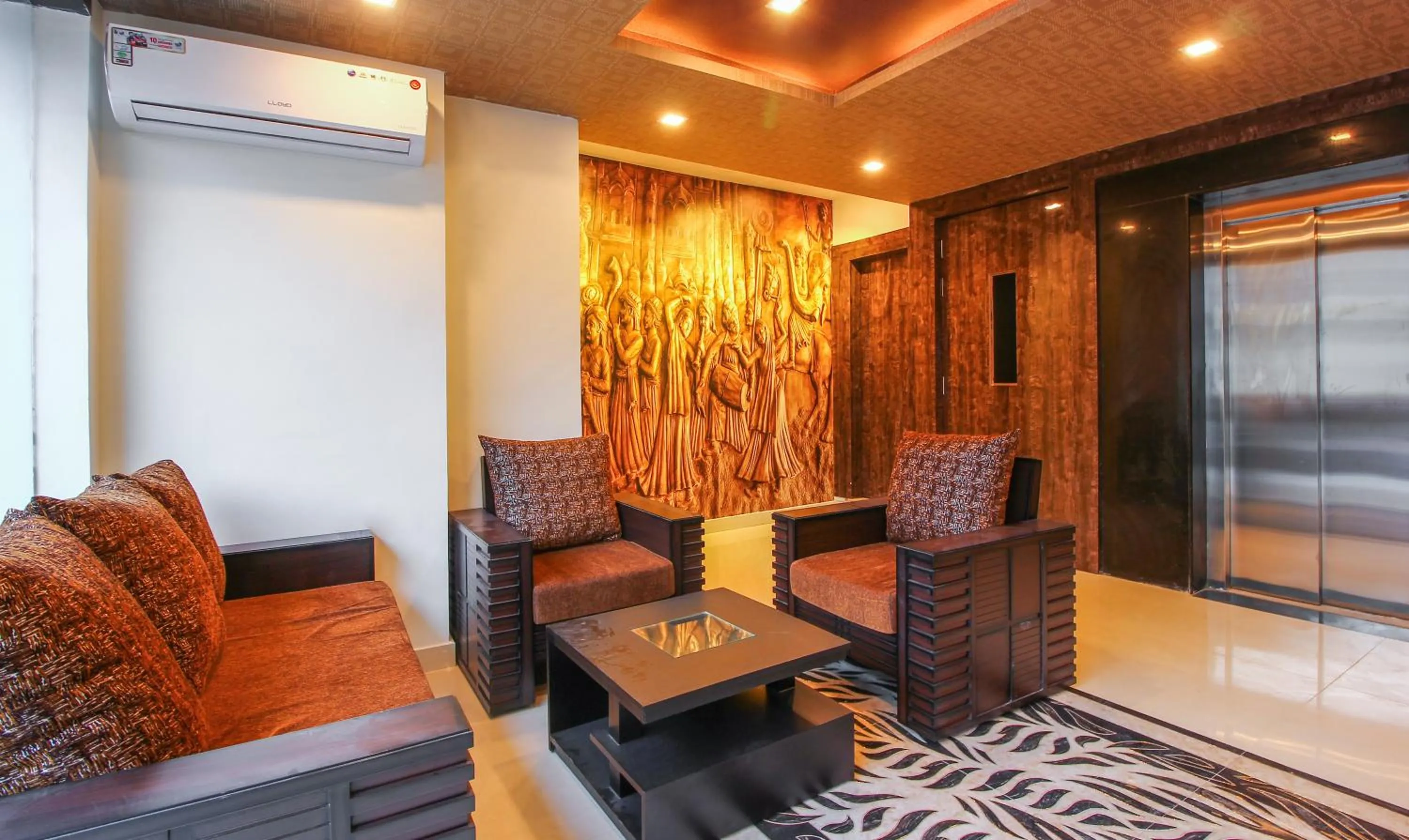 Seating area in Treebo Address Inn, Banjara Hills
