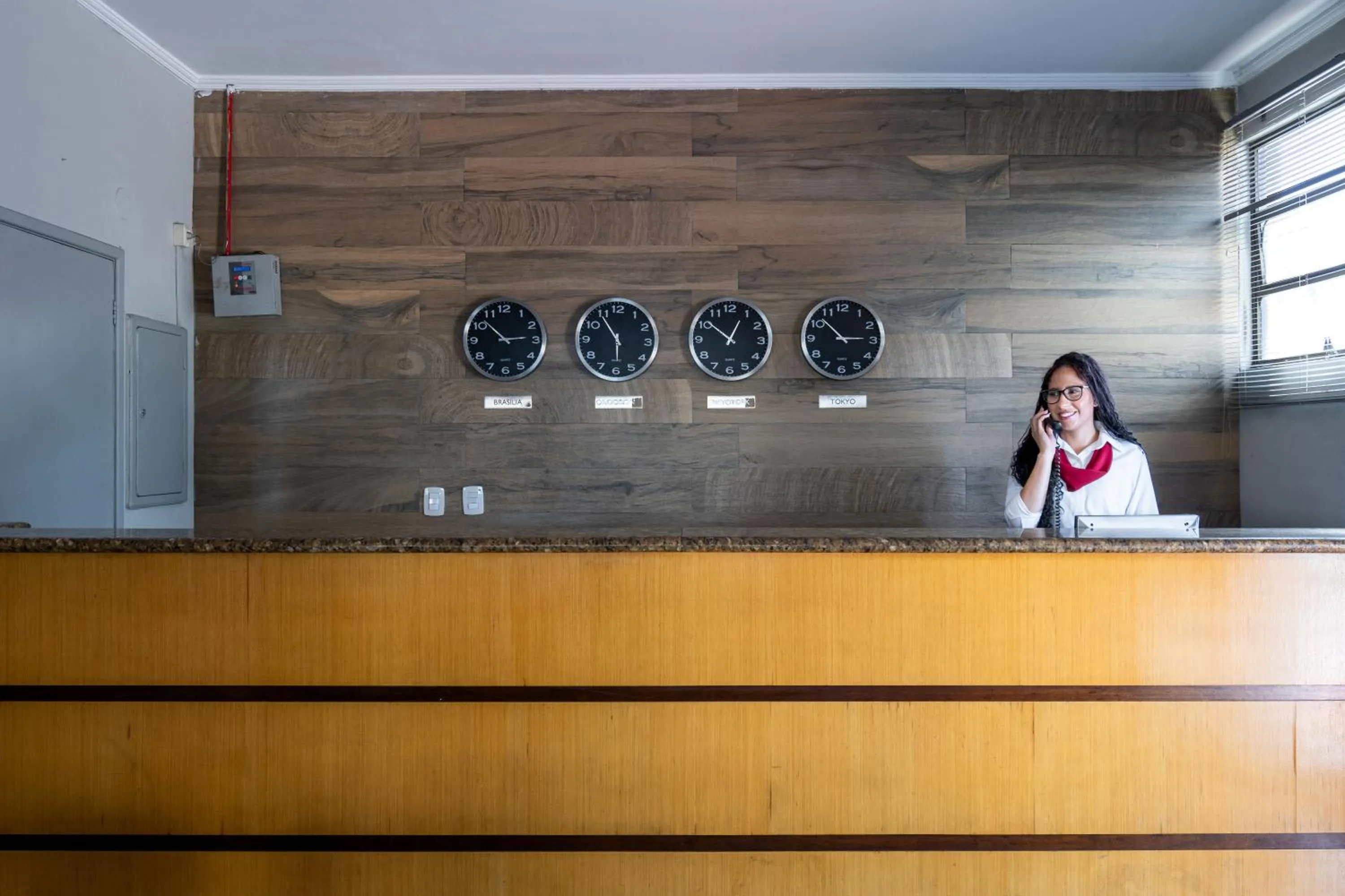 Lobby or reception in Plaza Hotel São José dos Campos