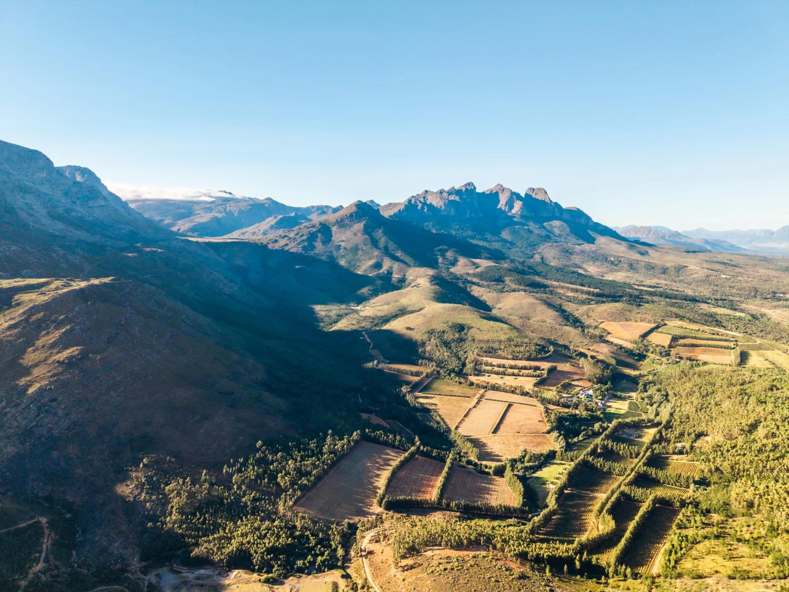 Natural landscape in AfriCamps at Doolhof Wine Estate