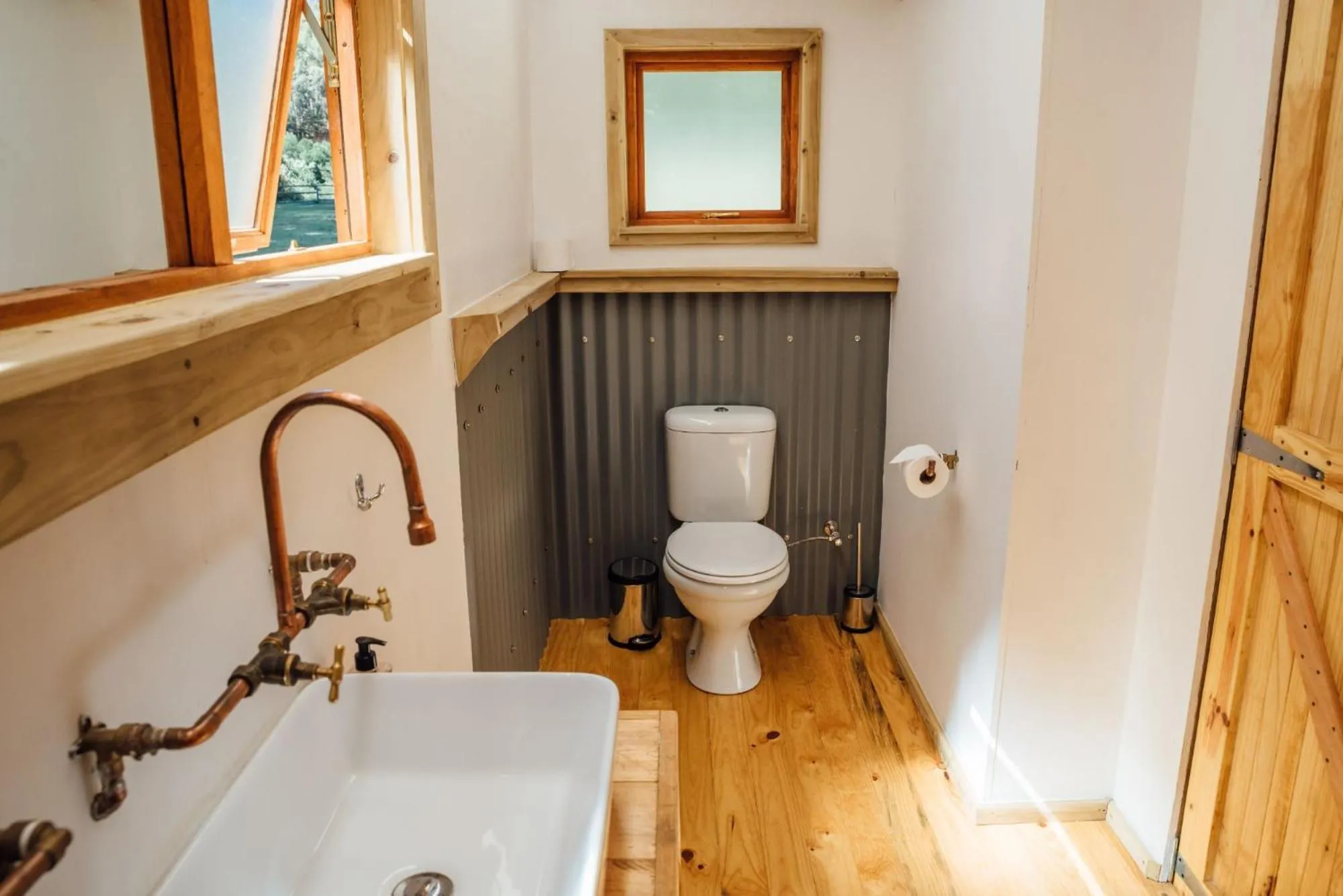 Toilet in AfriCamps at Doolhof Wine Estate