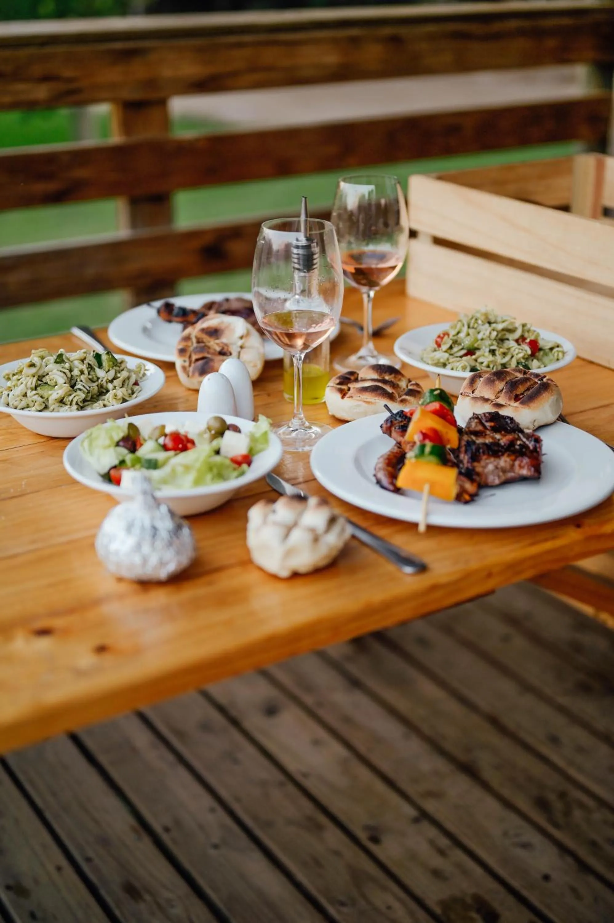 Dinner in AfriCamps at Doolhof Wine Estate