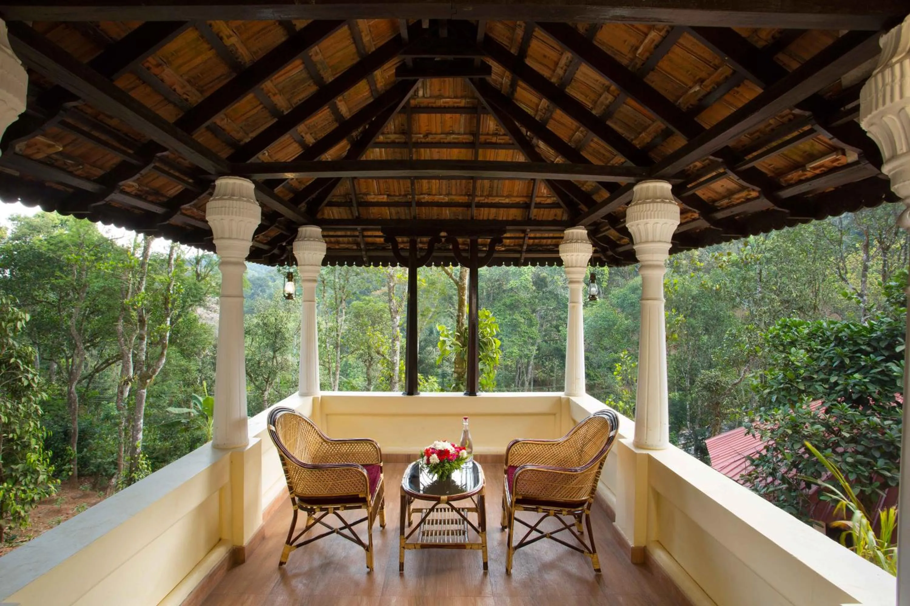 Living room in Spices Lap, Thekkady