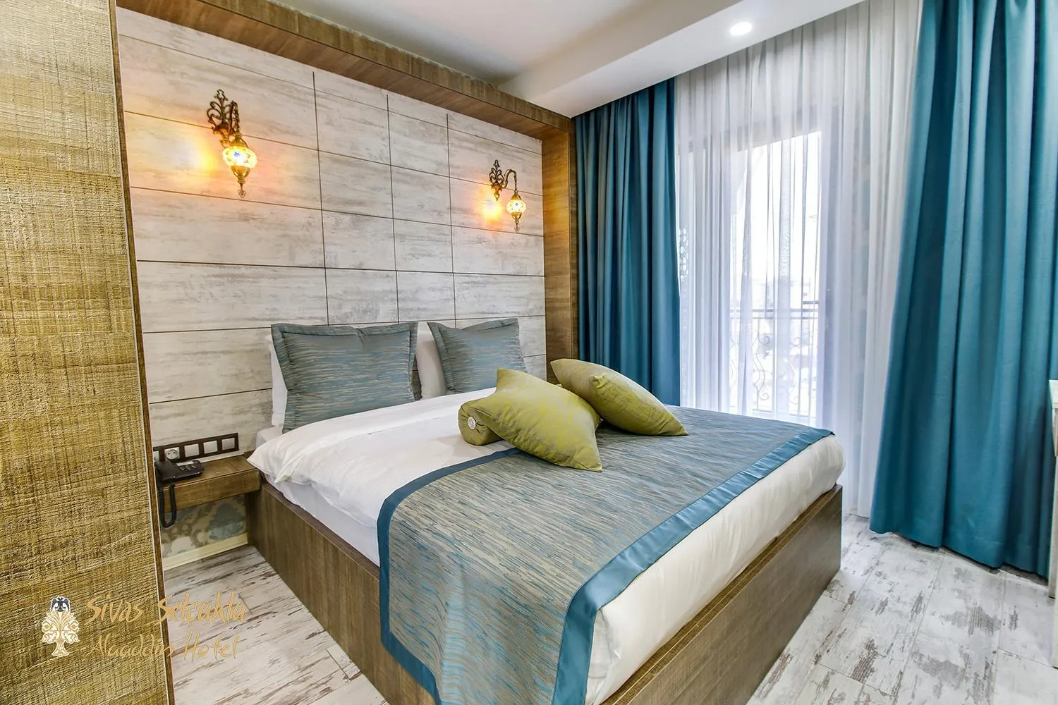 Bed in Sivas Keykavus Hotel