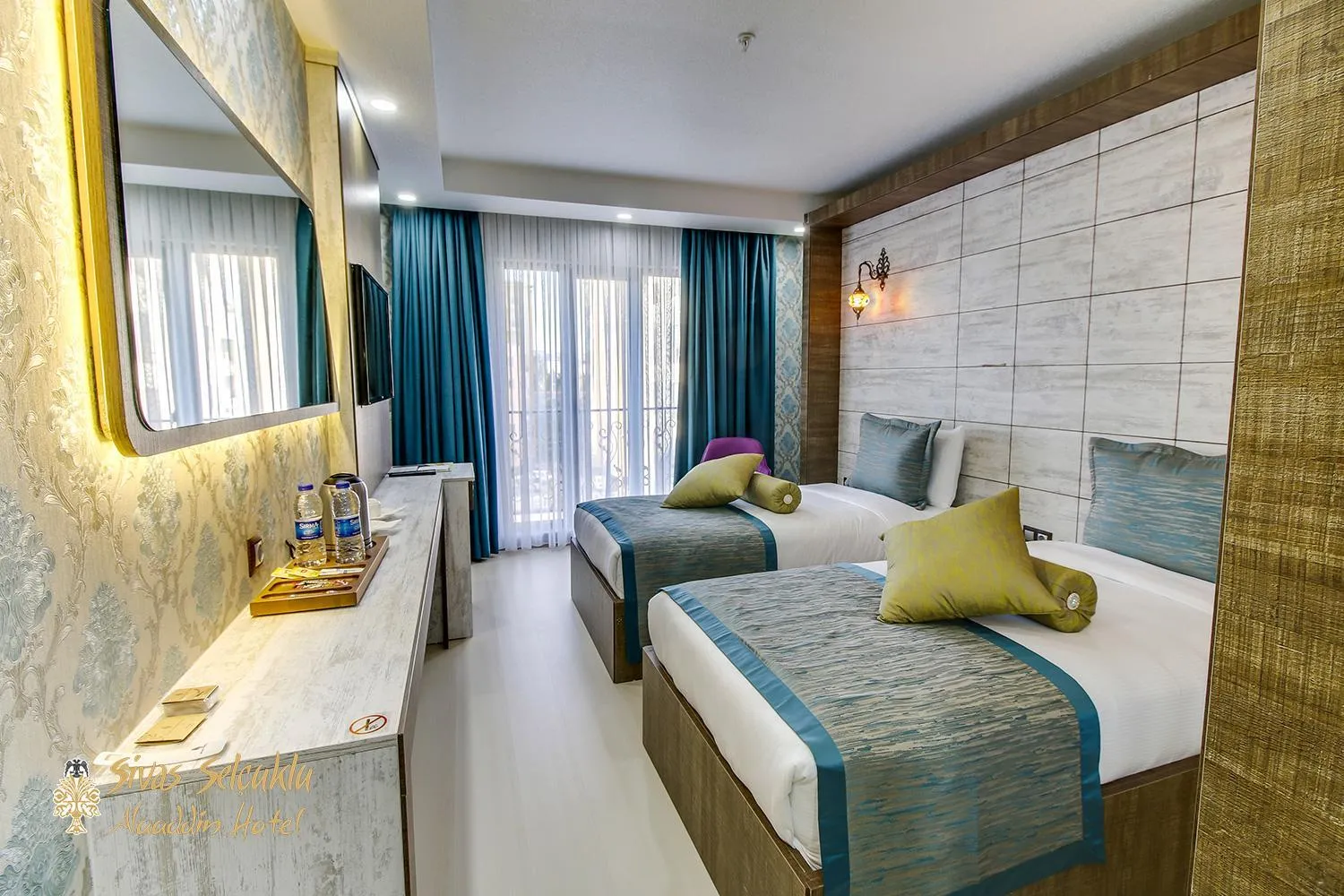 Bed in Sivas Keykavus Hotel