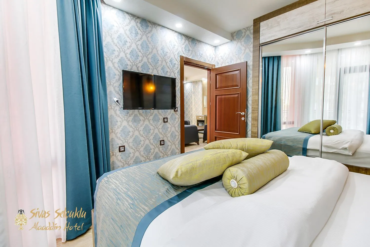 Bed in Sivas Keykavus Hotel