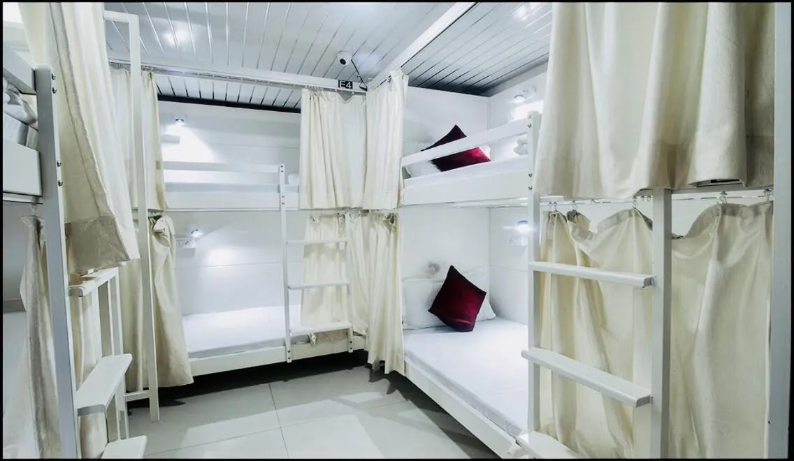 bunk bed, Bed in Qubestay Airport Capsule Hotel & Hostel