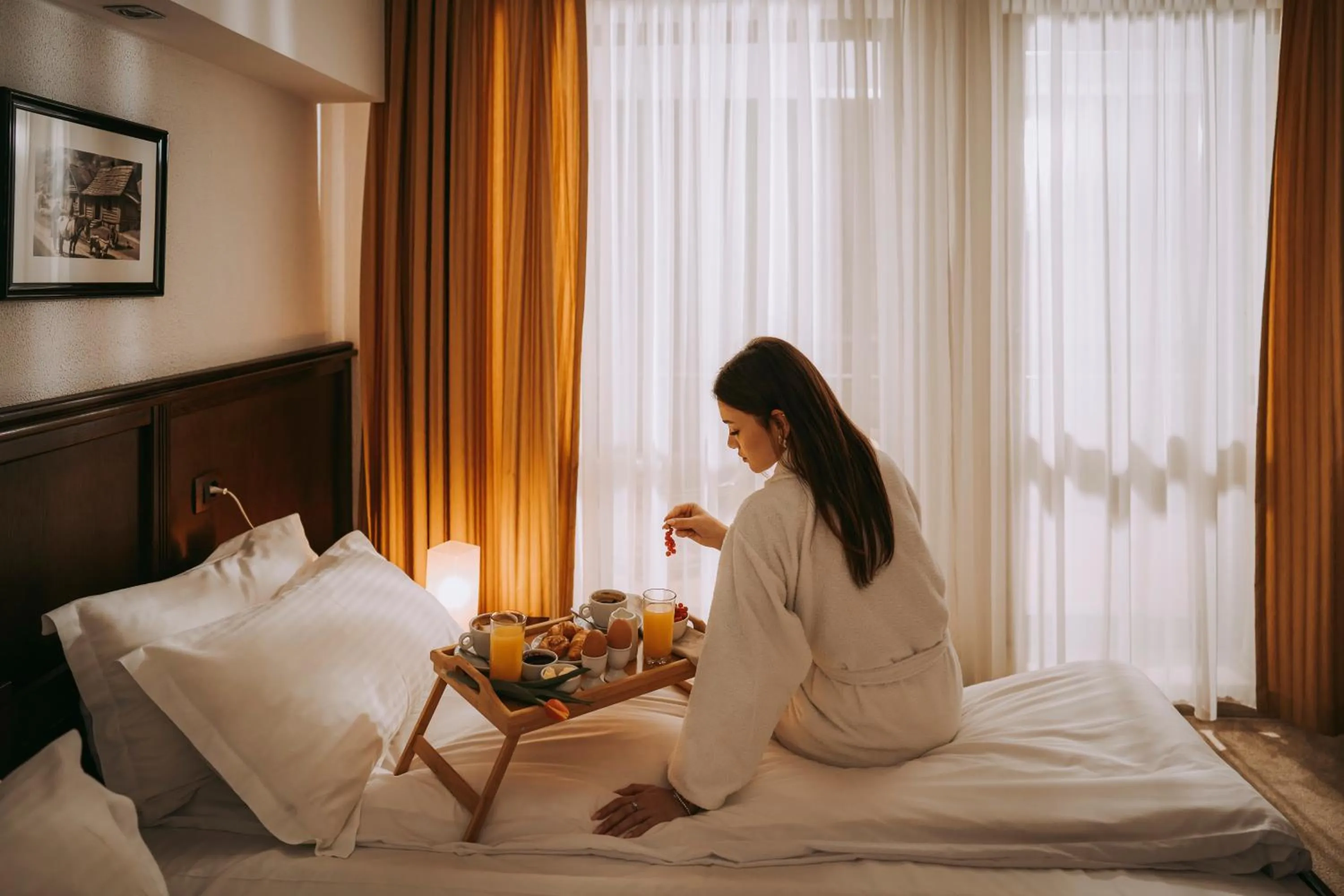 Bed in Hotel & Restaurant Sofia